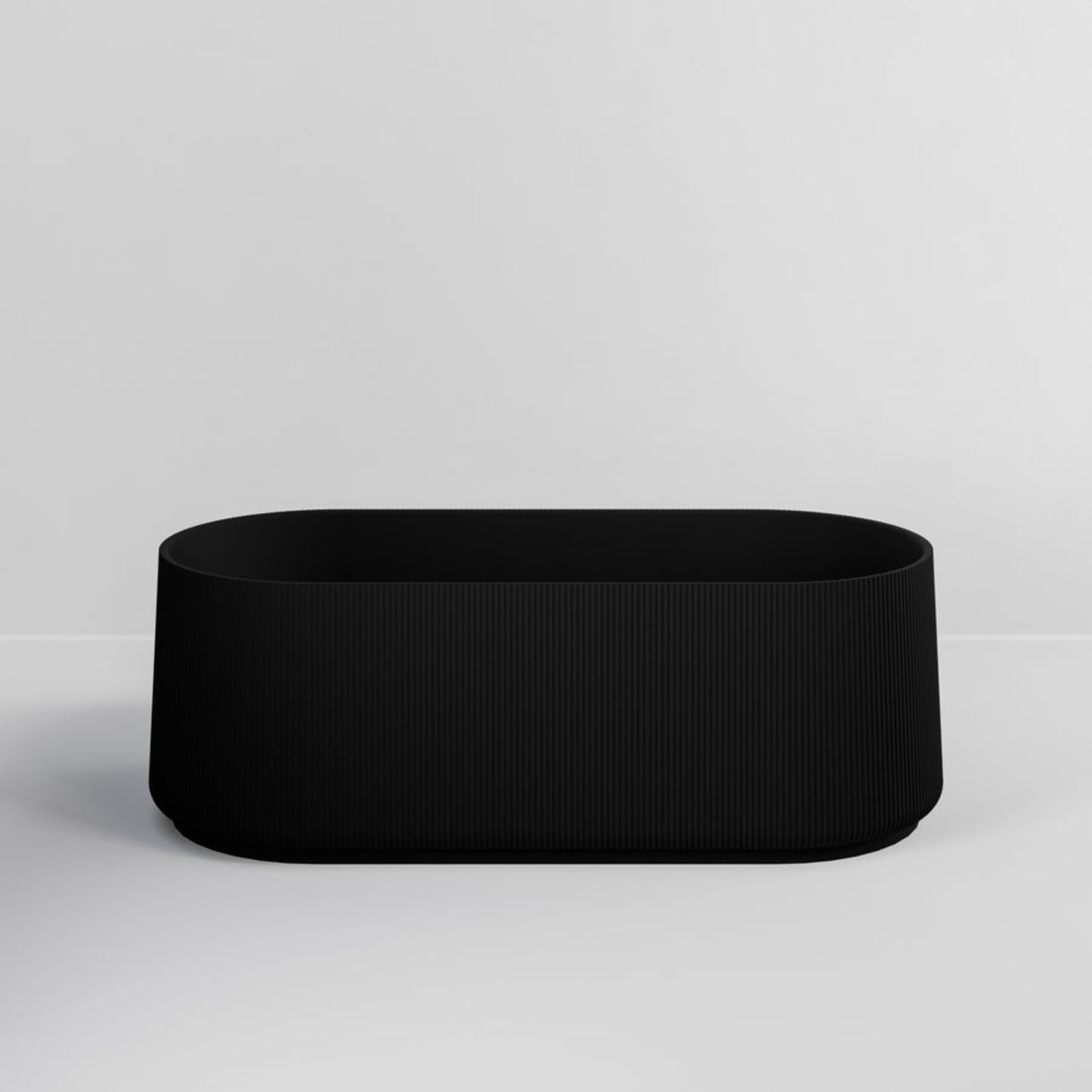PILLAR ACRYLIC 1700 FREESTANDING BATH MATTE BLACK