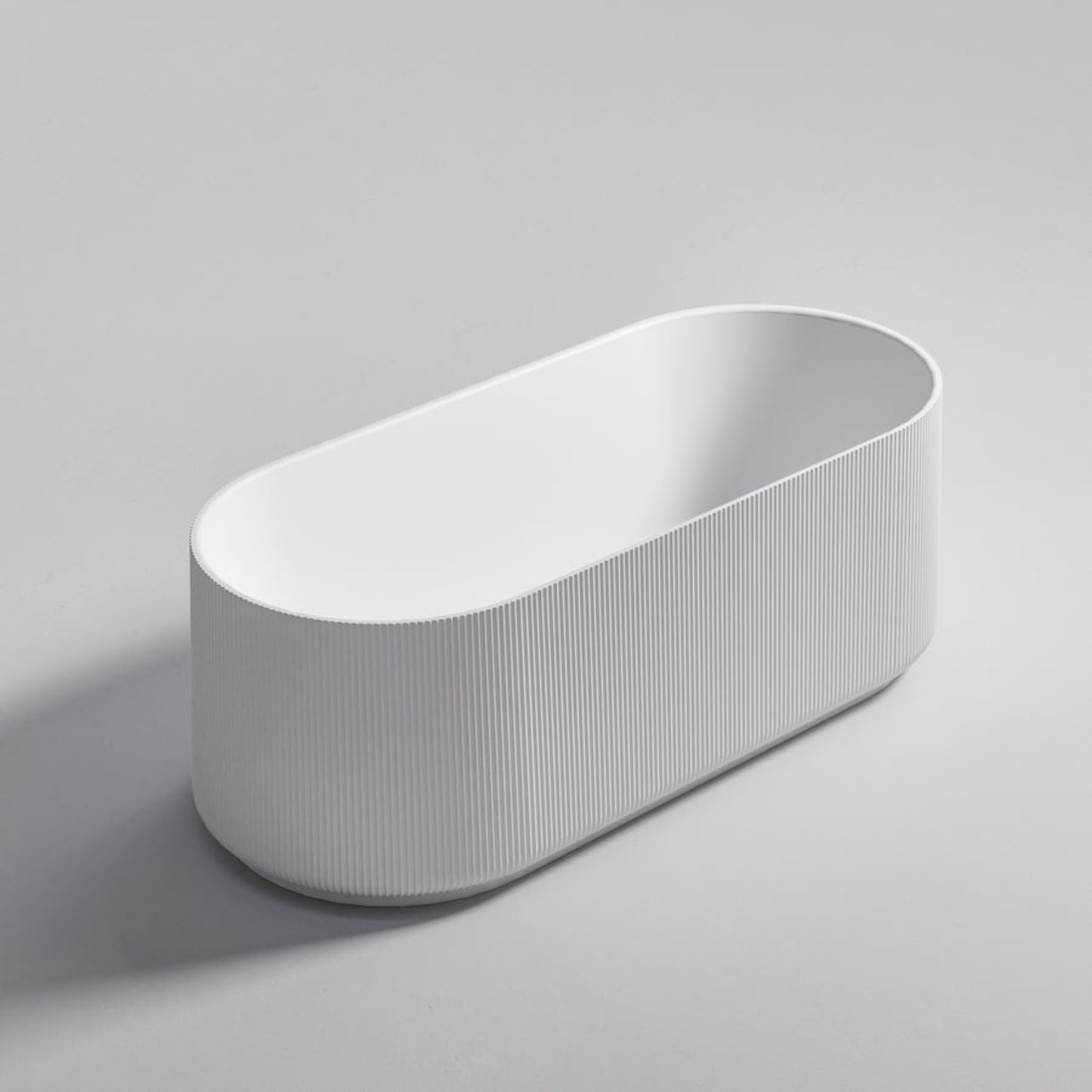 PILLAR ACRYLIC 1700 FREESTANDING BATH MATTE WHITE