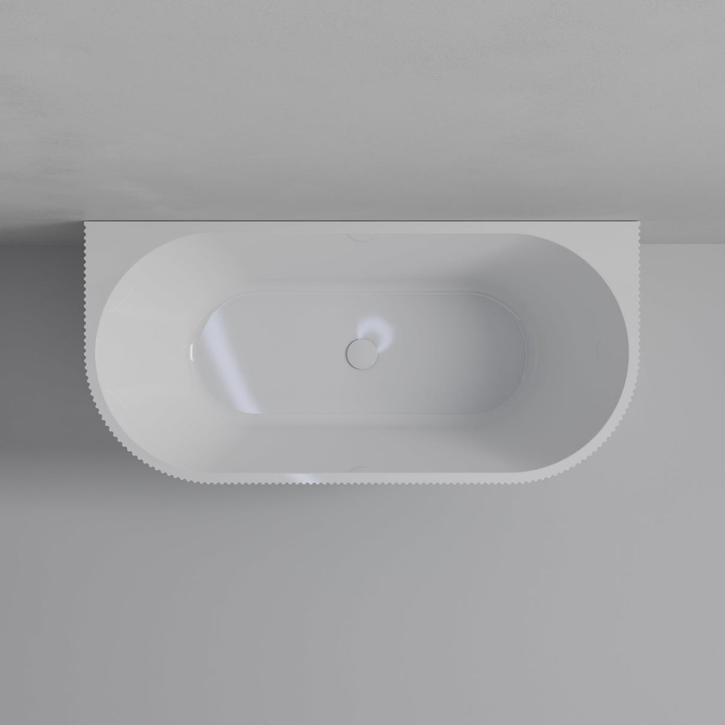 BACK TO WALL 1670 BATH GLOSS WHITE