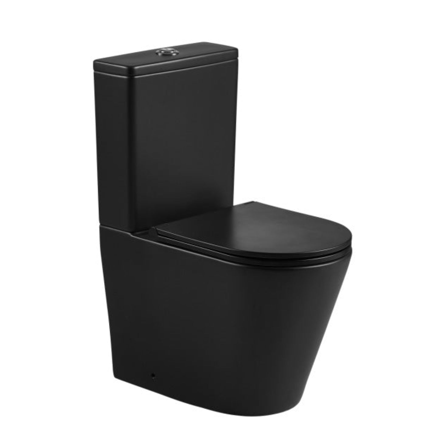 OVERHEIGHT BACK TO WALL TOILET SUITE MATTE BLACK