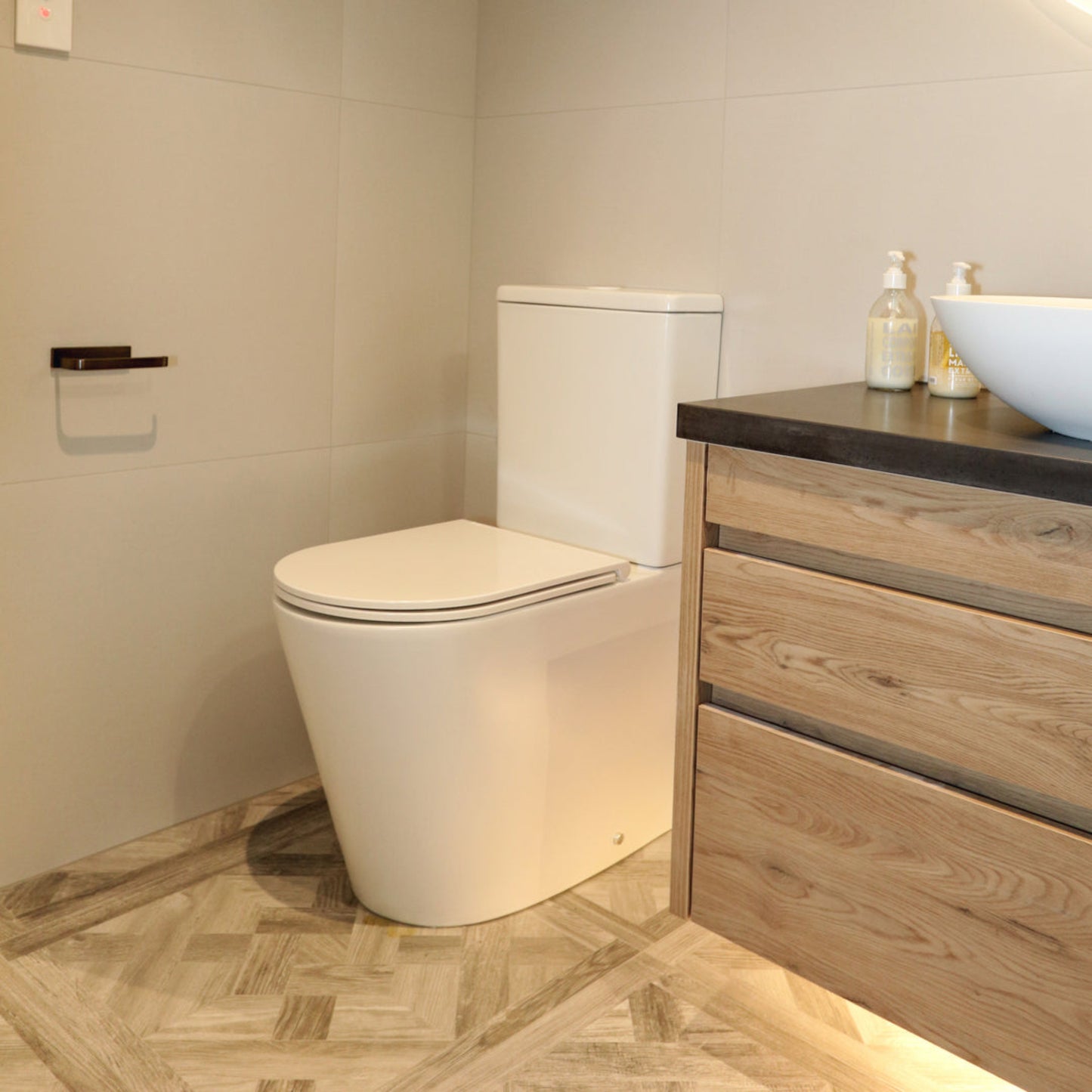 OVERHEIGHT BACK TO WALL TOILET SUITE WHITE