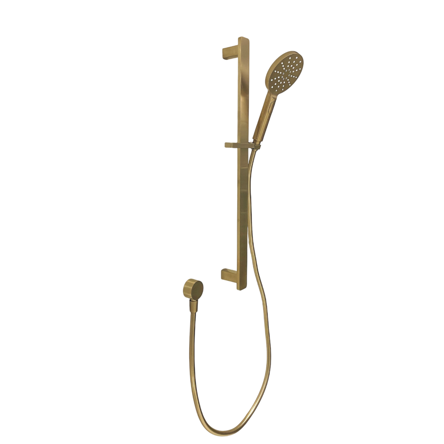 CODE PURE ROUND ADJUSTABLE SLIDE SHOWER BRUSHED BRASS