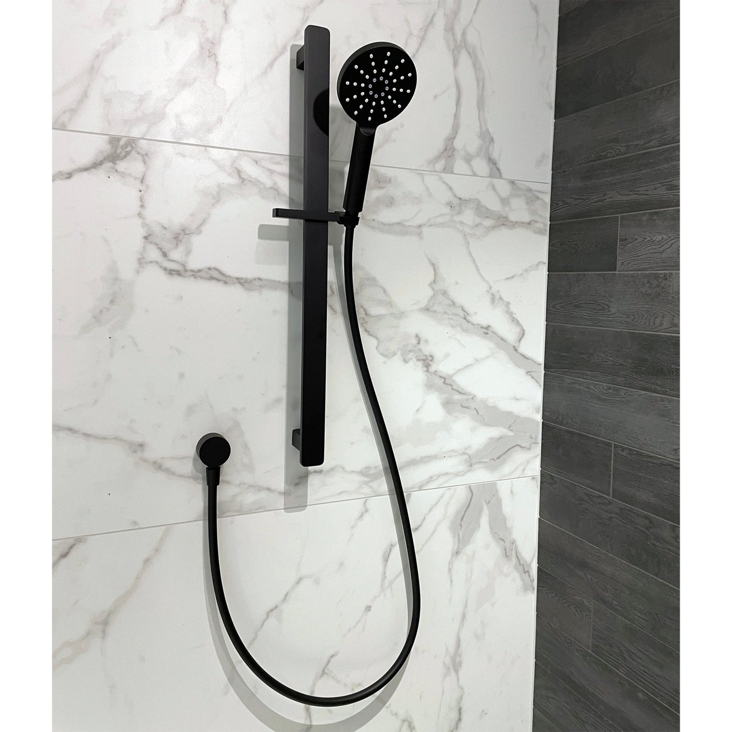 CODE PURE ROUND ADJUSTABLE SLIDE SHOWER MATTE BLACK