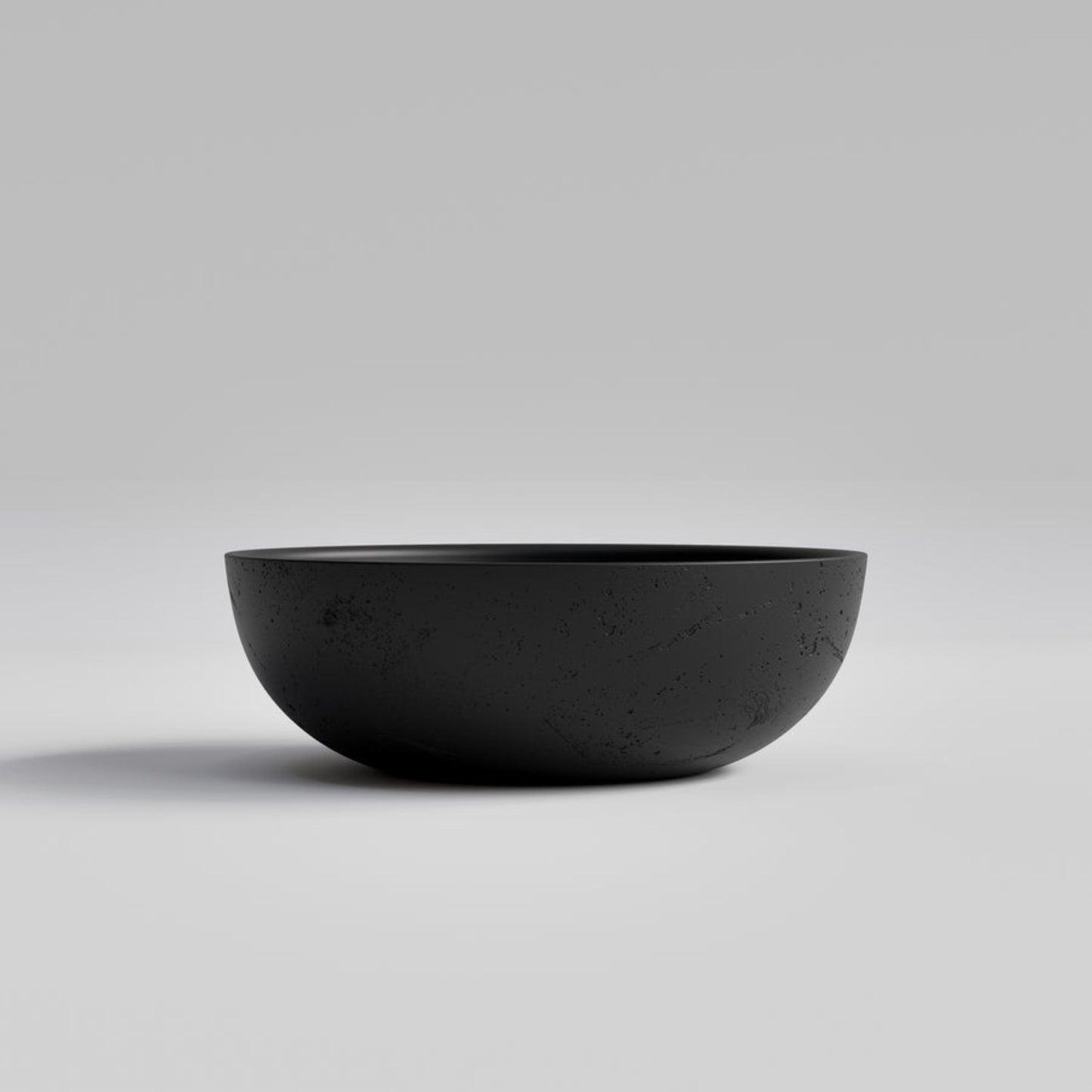 ROUND BLACK CONCRETE BATHROOM BASIN