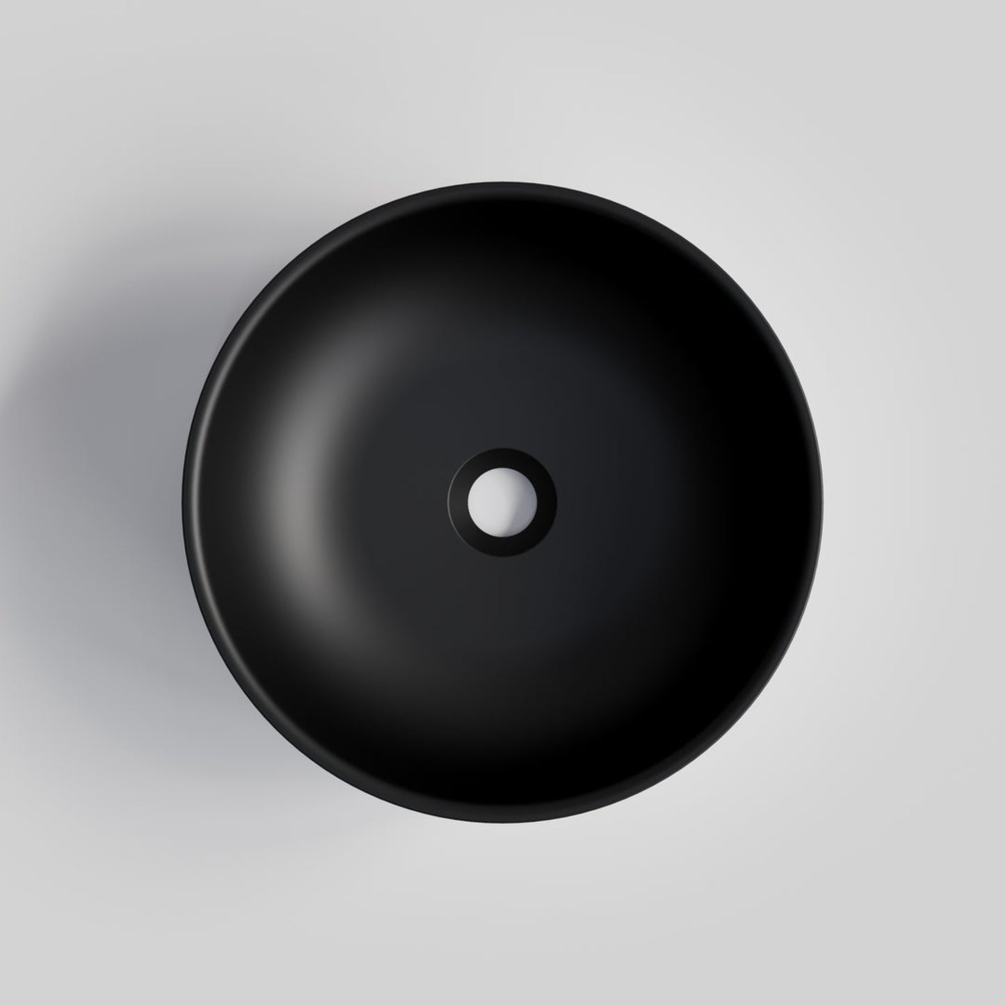 ROUND BLACK CONCRETE BATHROOM BASIN