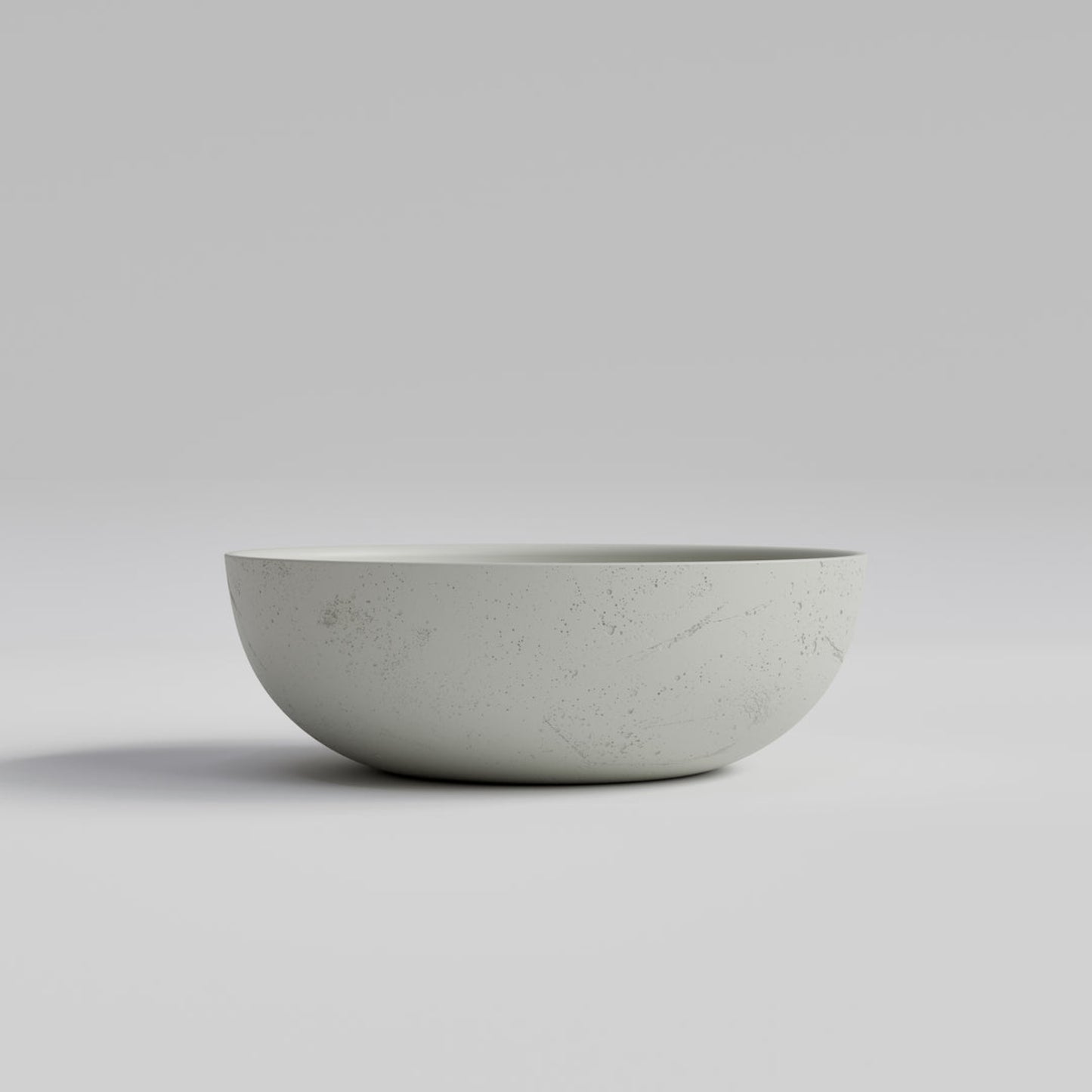 ROUND LIGHT GREY CONCRETE BATHROOM BASIN
