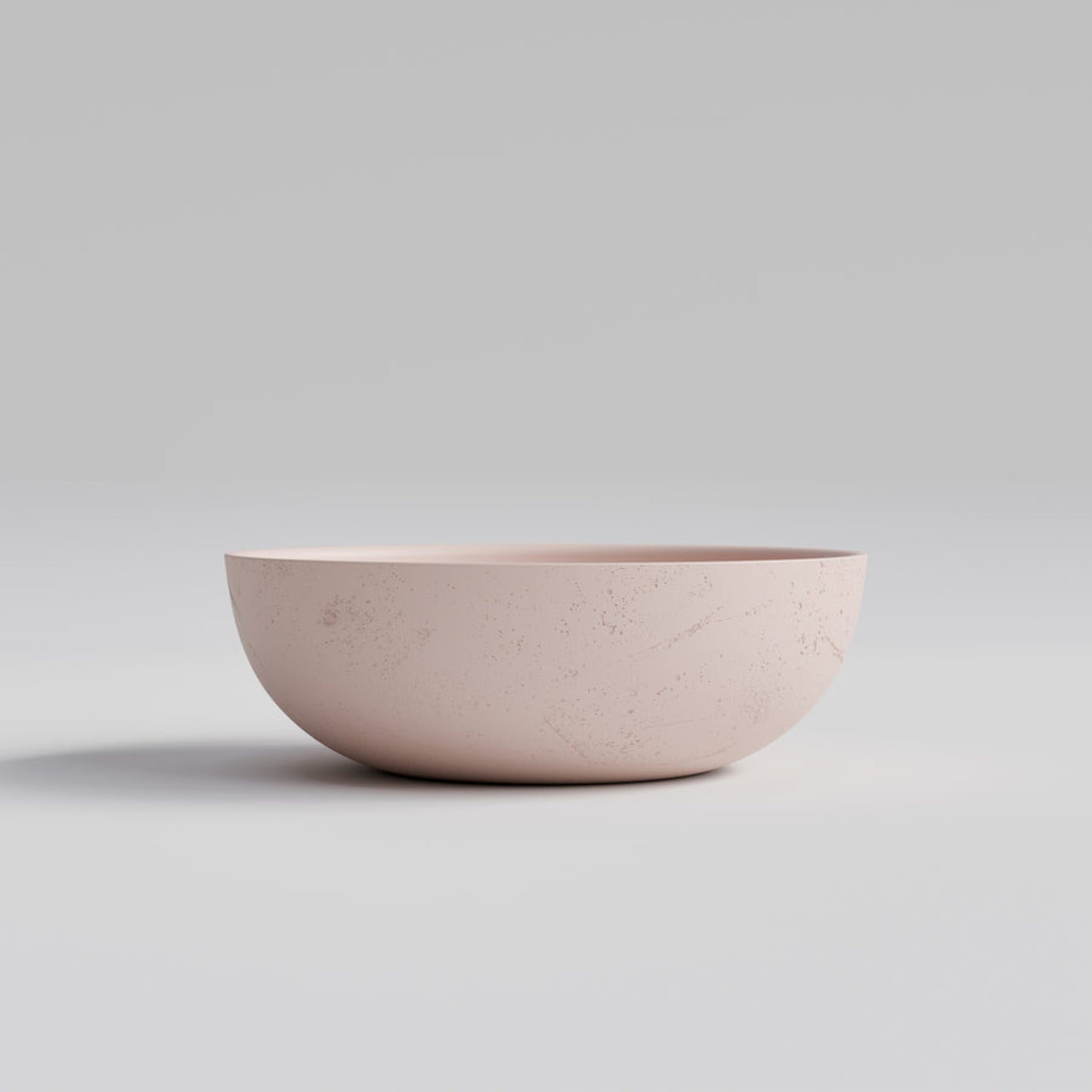ROUND PINK CONCRETE BATHROOM BASIN