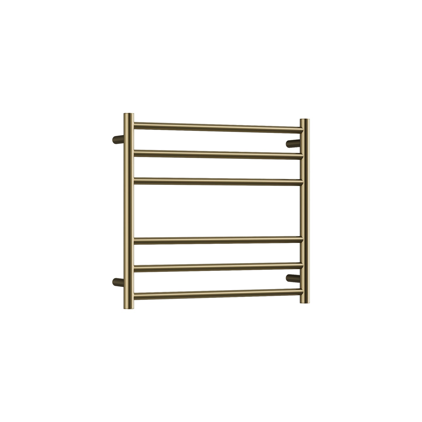 CODE ROUND HEATED TOWEL LADDERS 600X650 BRUSHED BRASS
