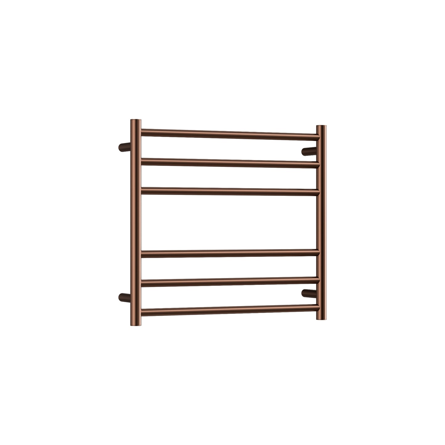 CODE ROUND HEATED TOWEL LADDERS 600X650 BRUSHED COPPER