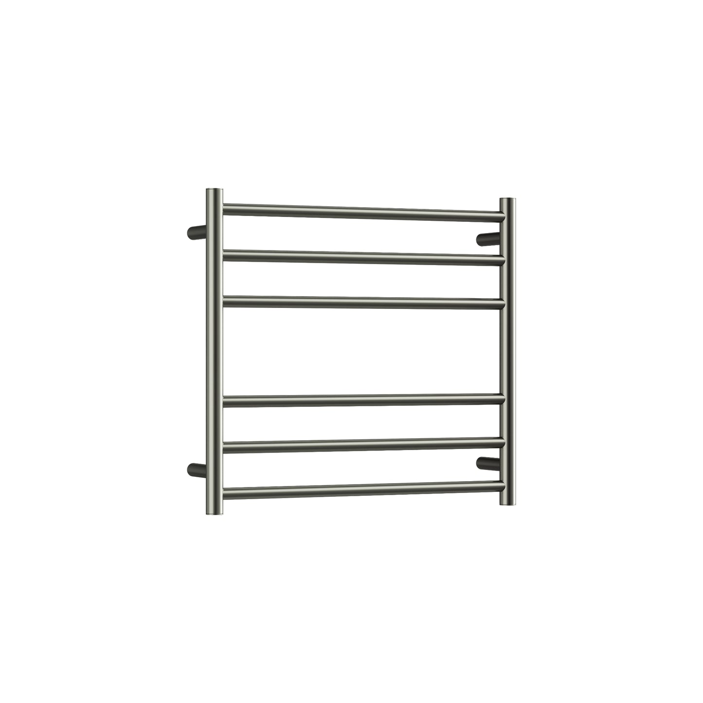CODE ROUND HEATED TOWEL LADDERS 600X650 BRUSHED NICKEL