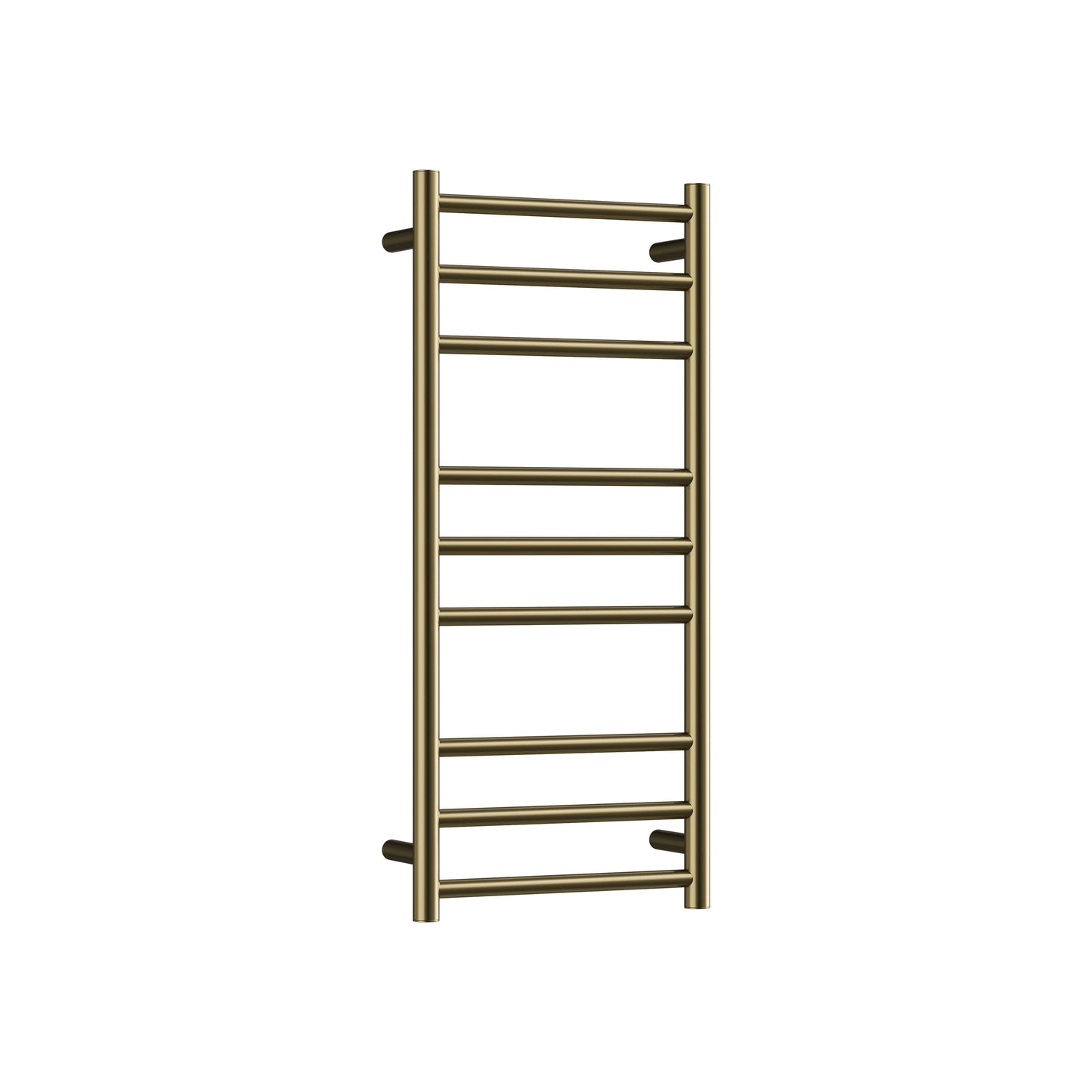 CODE ROUND HEATED TOWEL LADDER 900X400 BRUSHED BRASS