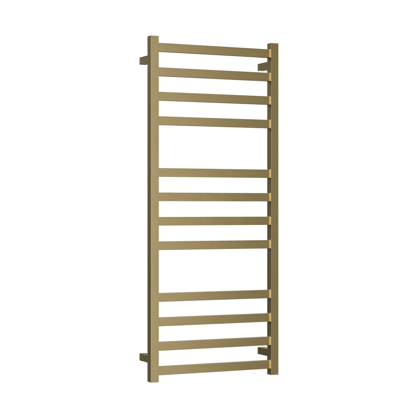 CODE SQUARE HEATED TOWEL LADDERS 1200X500 BRUSHED BRASS