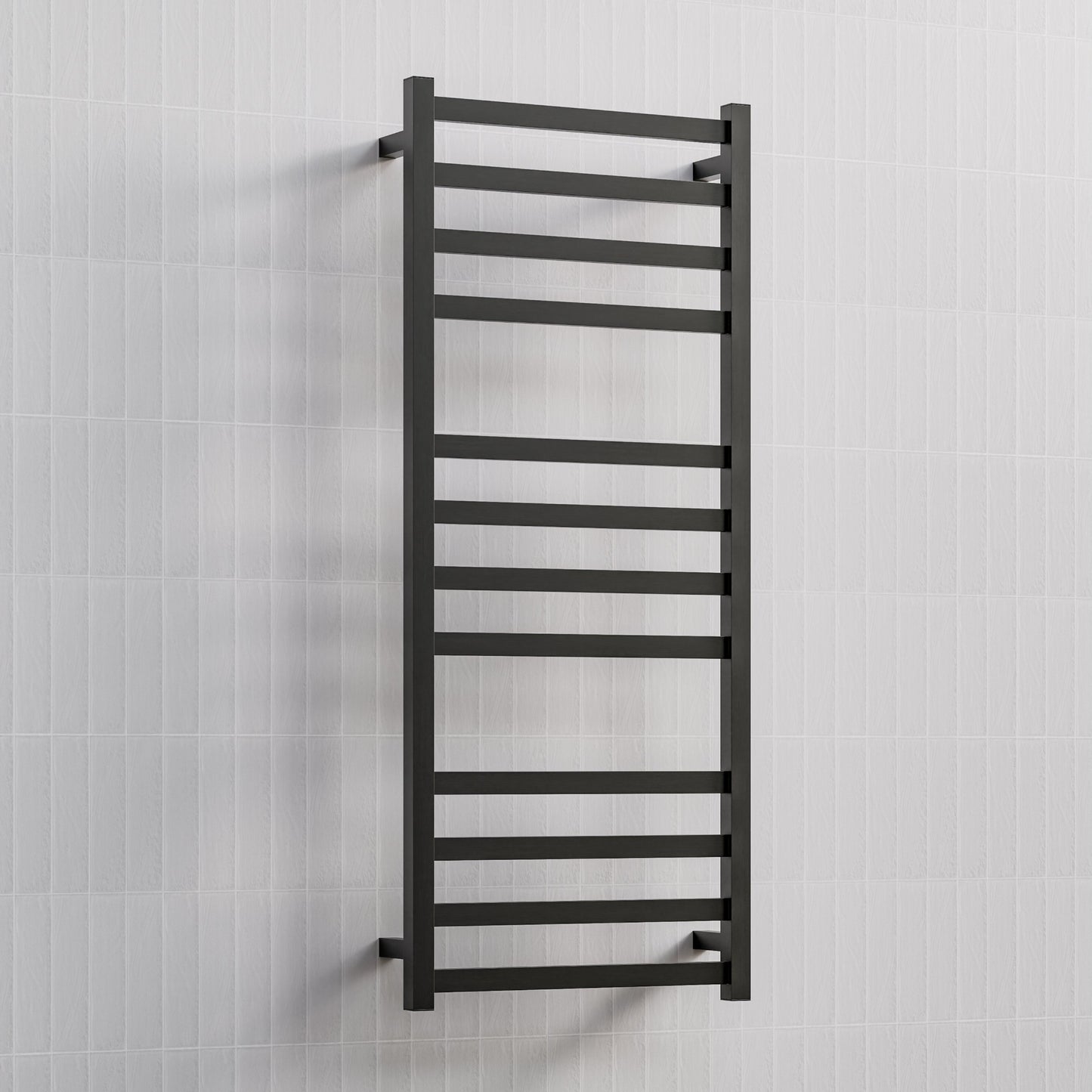 CODE SQUARE HEATED TOWEL LADDERS 1200X500 GUNMETAL