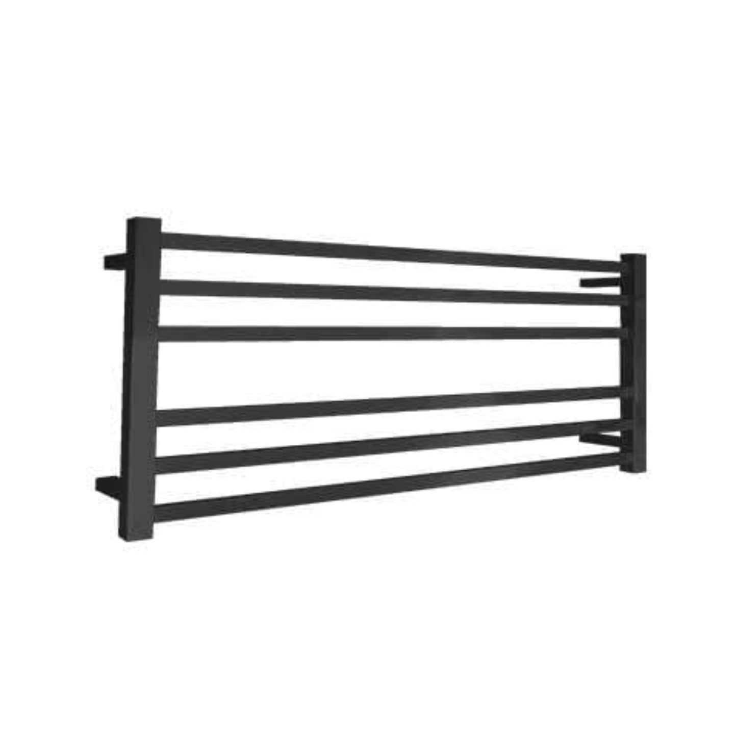 CODE SQUARE HEATED TOWEL LADDER 600X1050 MATTE BLACK
