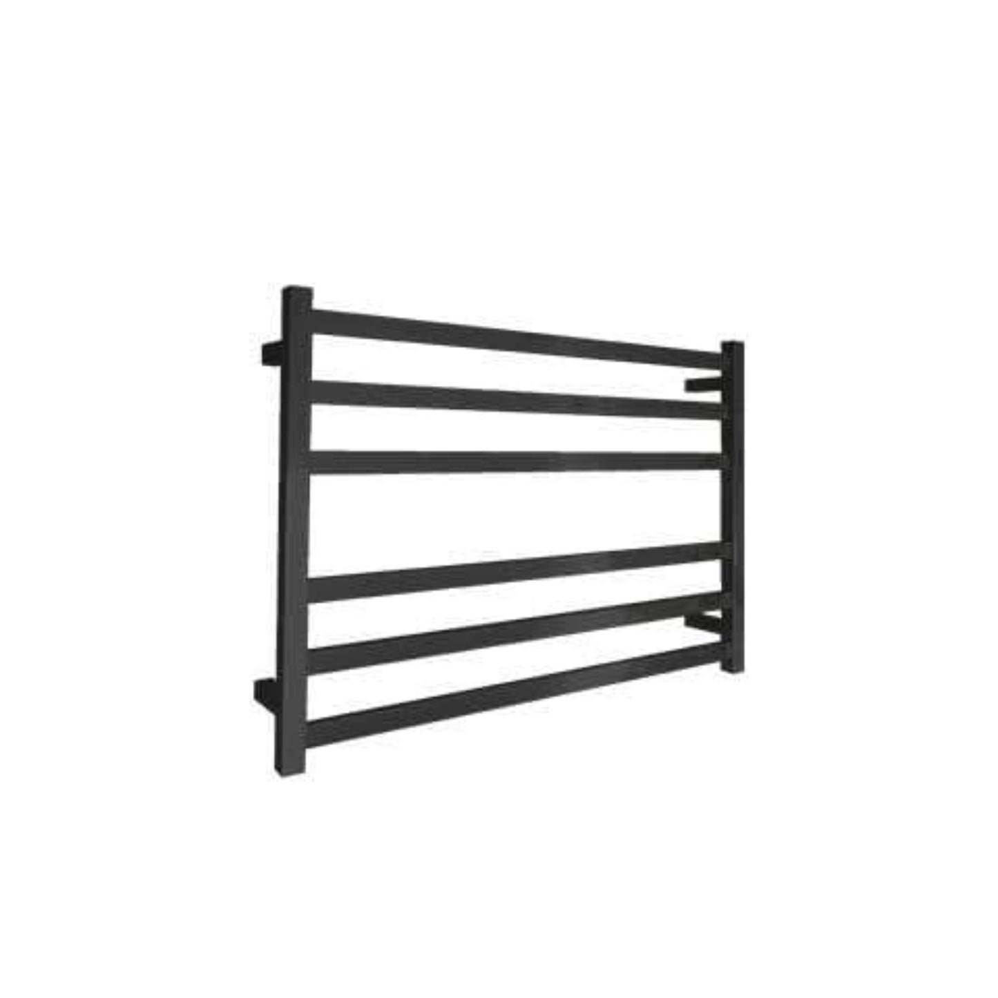CODE SQUARE HEATED TOWEL LADDER 600X850 MATTE BLACK