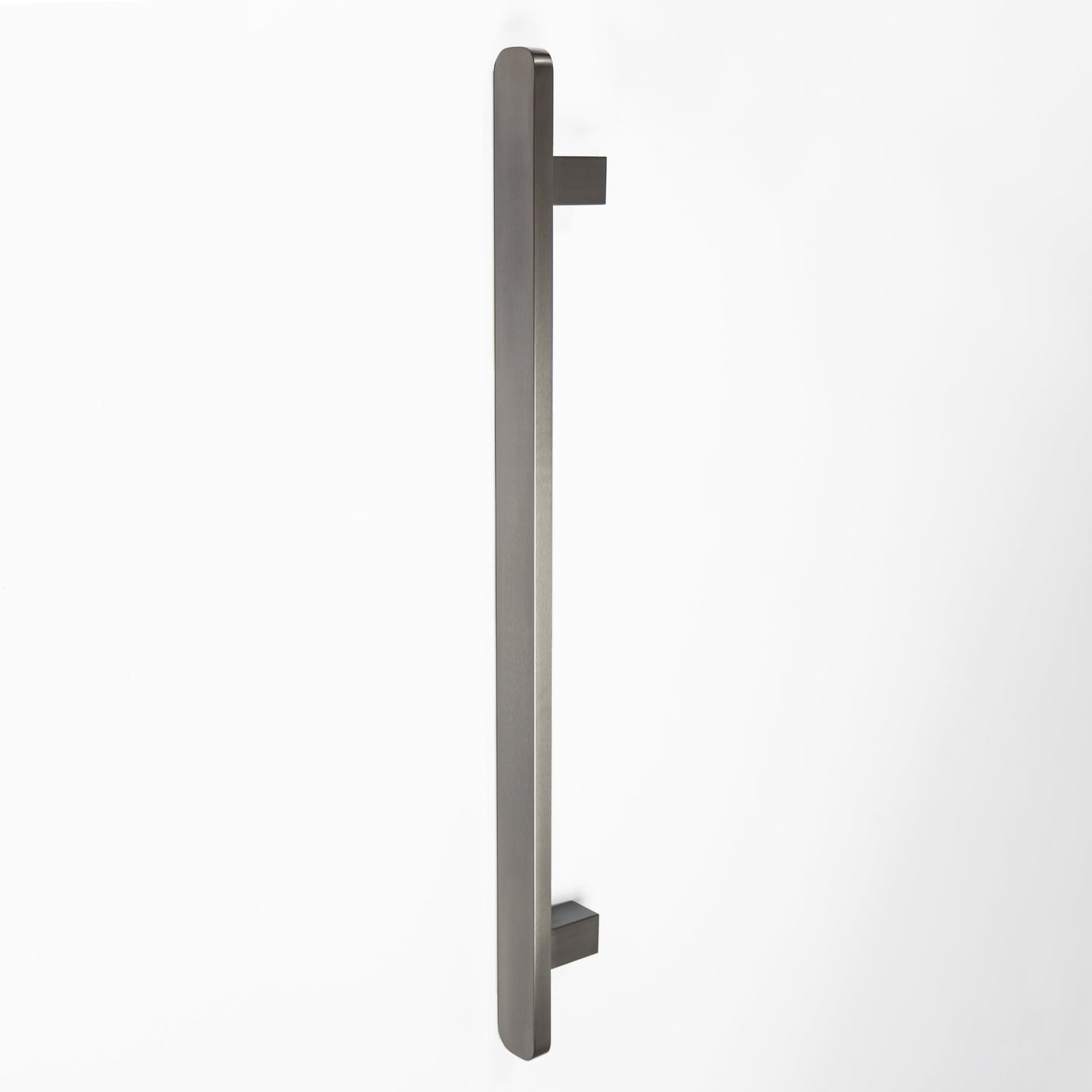 VERTICAL SQUARE HEATED SINGLE BAR GUNMETAL