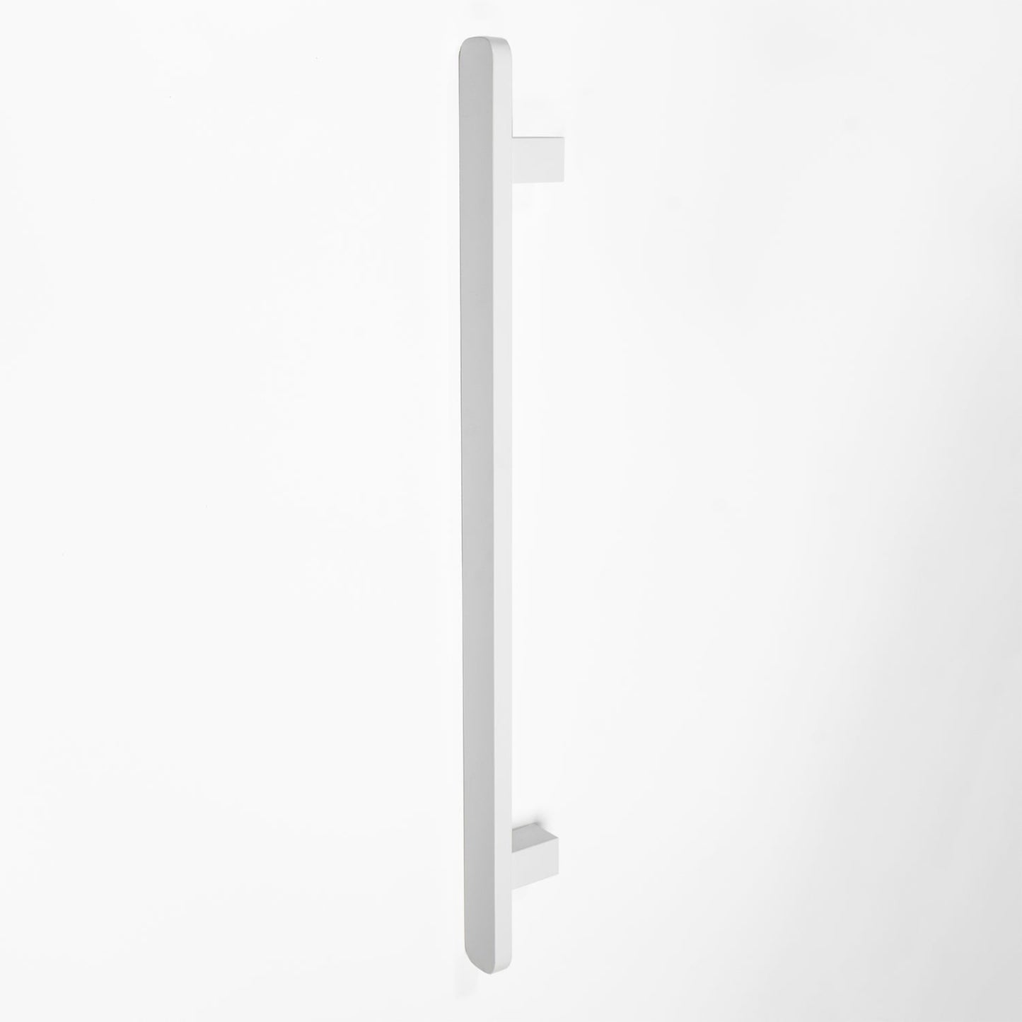 VERTICAL SQUARE HEATED SINGLE BAR MATTE WHITE