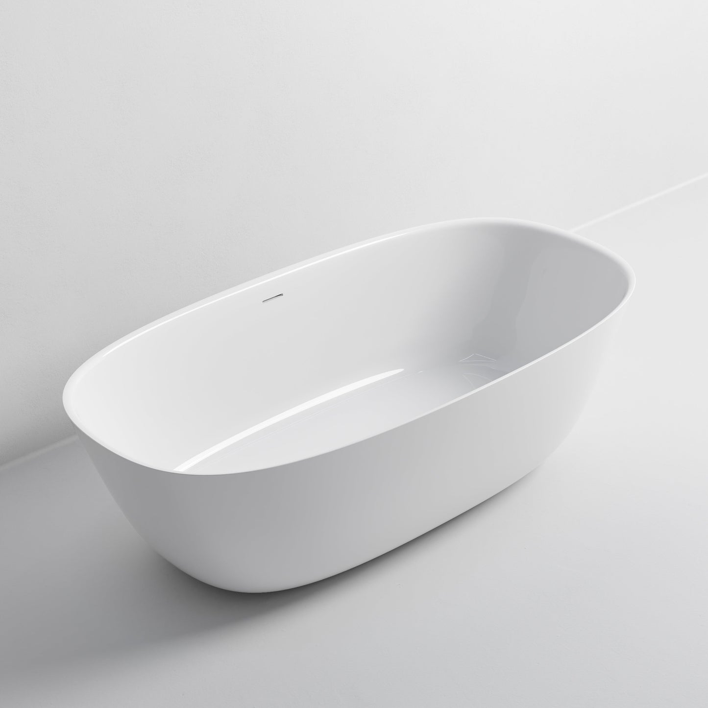 VILLASTONE 1800 FREESTANDING BATH GLOSS WHITE