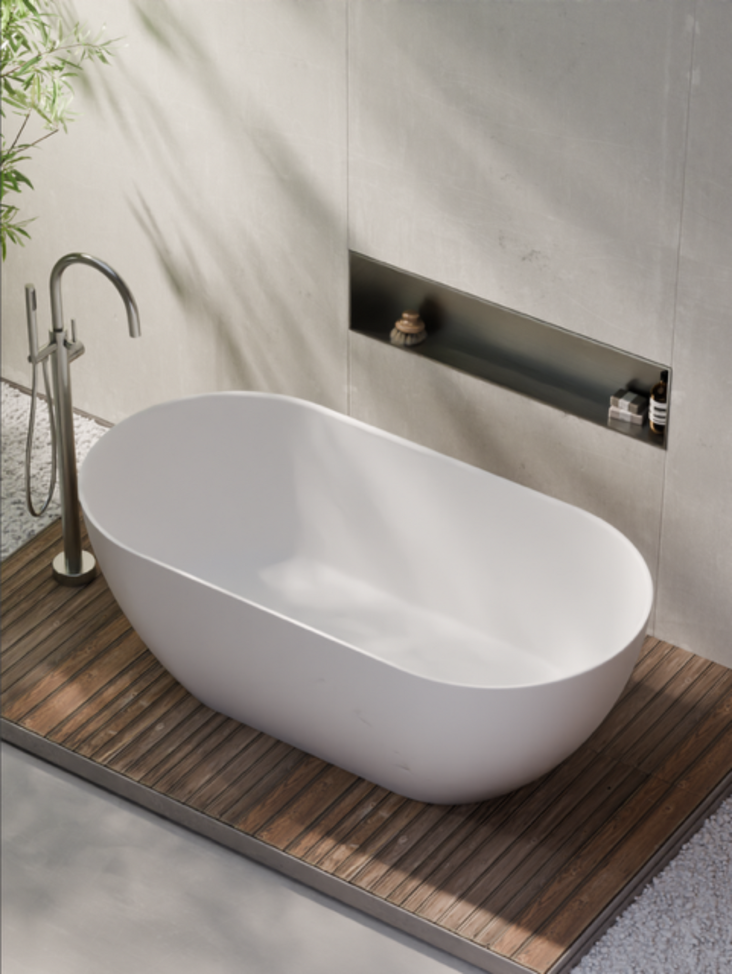 VILLASTONE 1700 FREESTANDING BATH MATTE WHITE