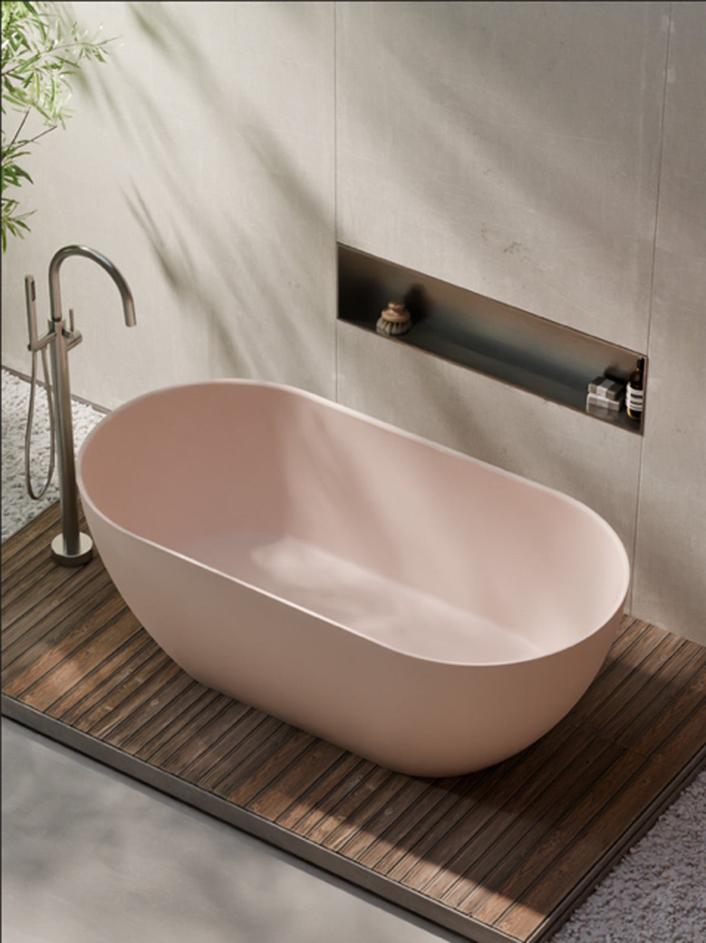 VILLASTONE 1700 FREESTANDING BATH PINK
