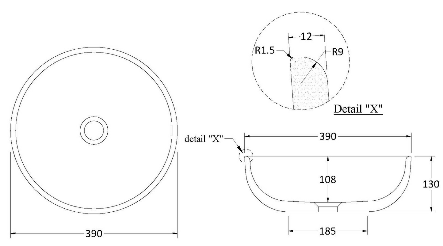 CODE COVE ROUND CONCRETE BASIN RANGE