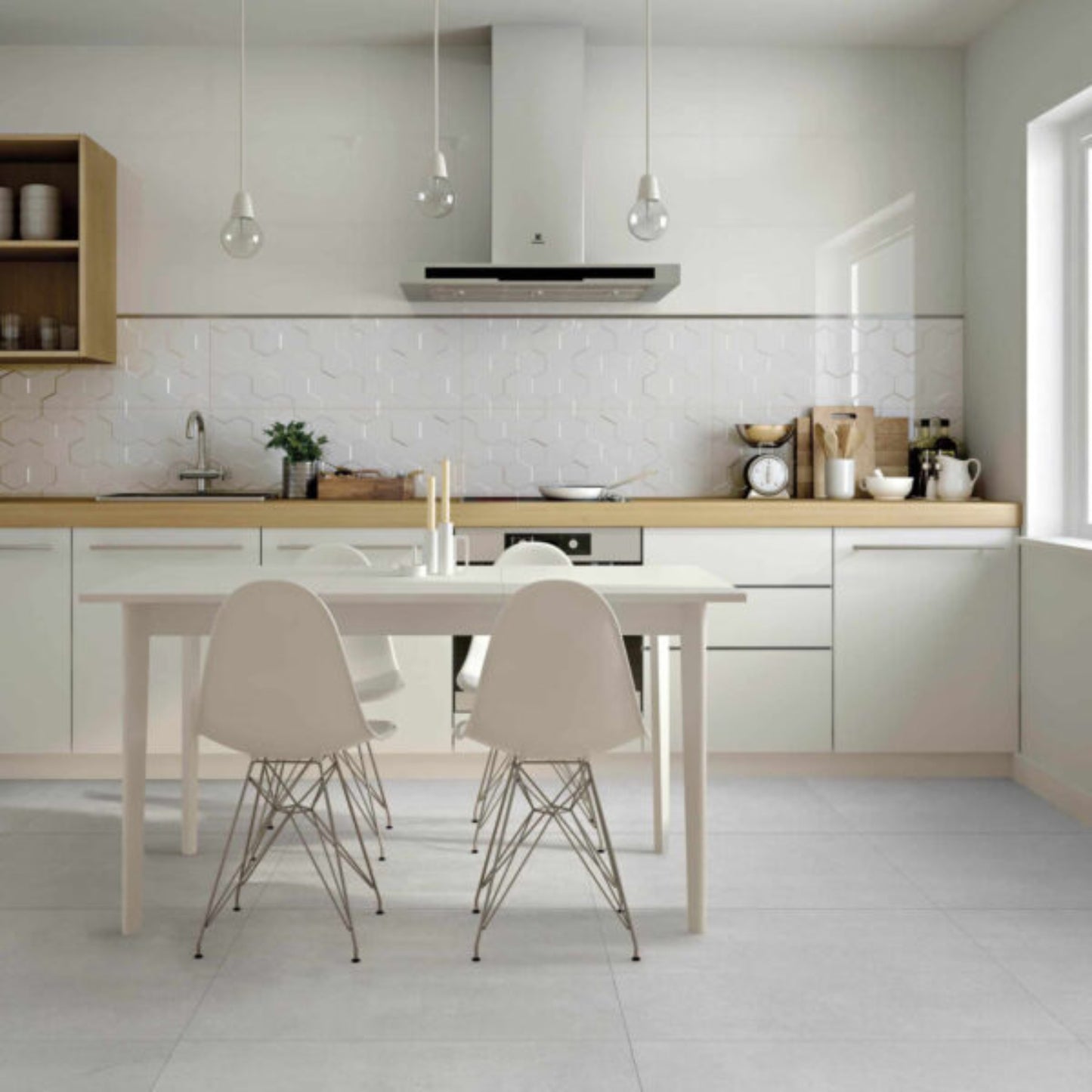 DUSKY WHITE INTERNAL TILES
