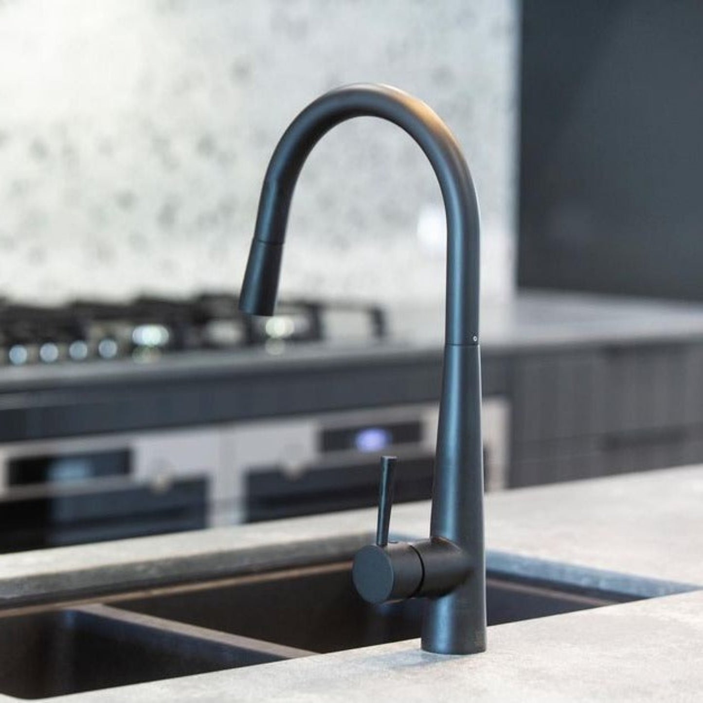 GALIANO GUNMETAL PULLOUT KITCHEN SINK MIXER