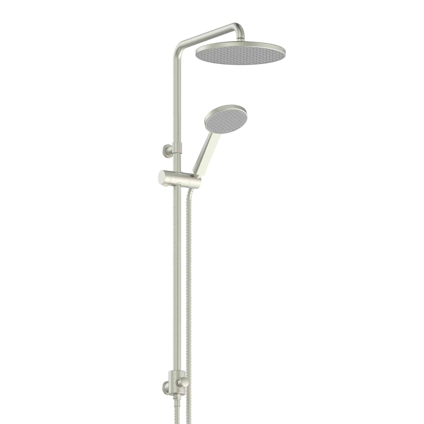 GLIDE RAINBOOST TWIN RAIL SHOWER BRUSHED NICKEL