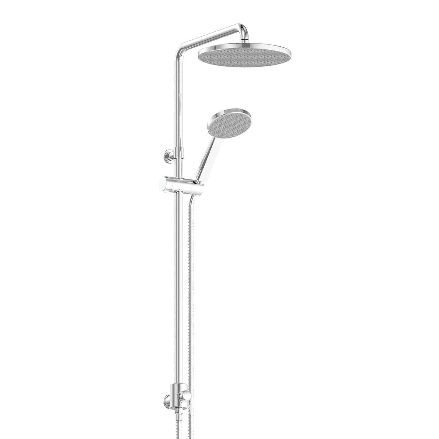 GLIDE RAINBOOST TWIN RAIL SHOWER CHROME