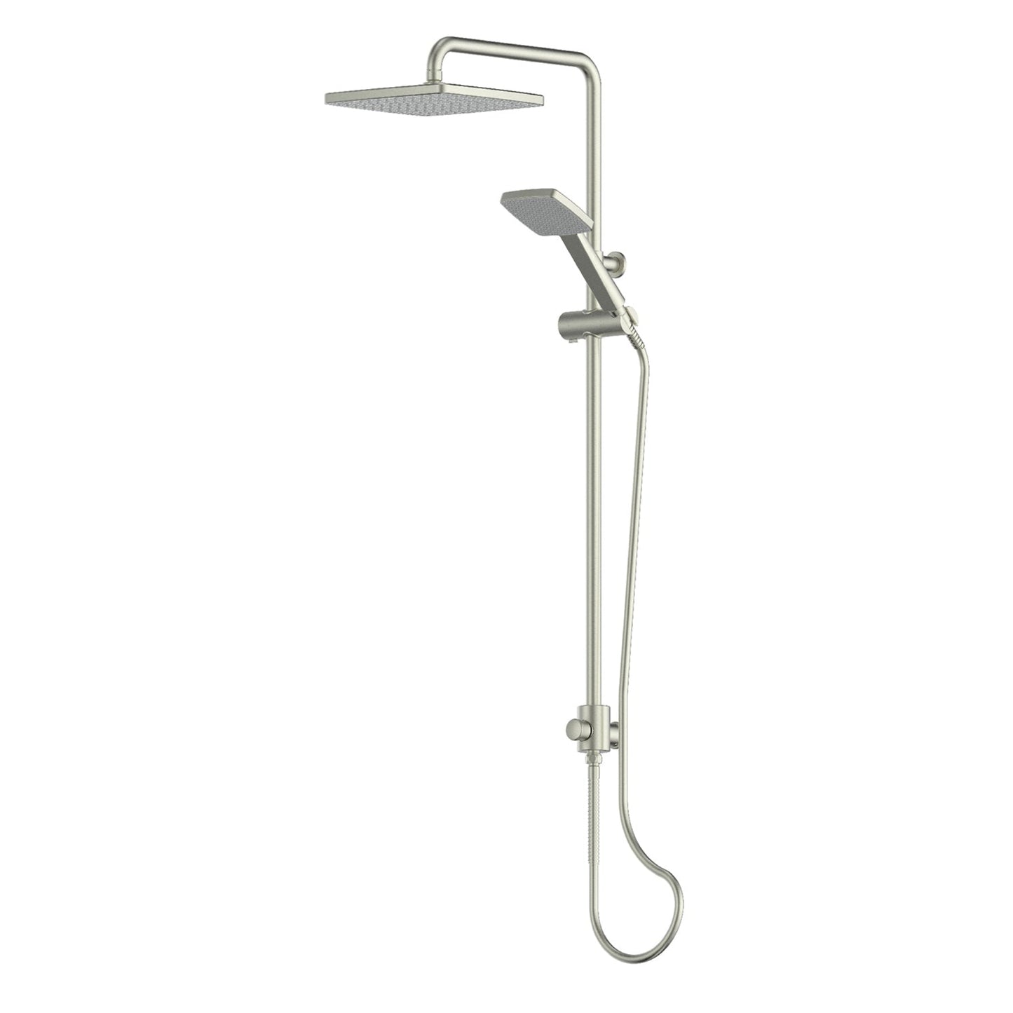 GLIDE SYNTRA RAINBOOST® TWIN RAIL SHOWER BRUSHED NICKEL