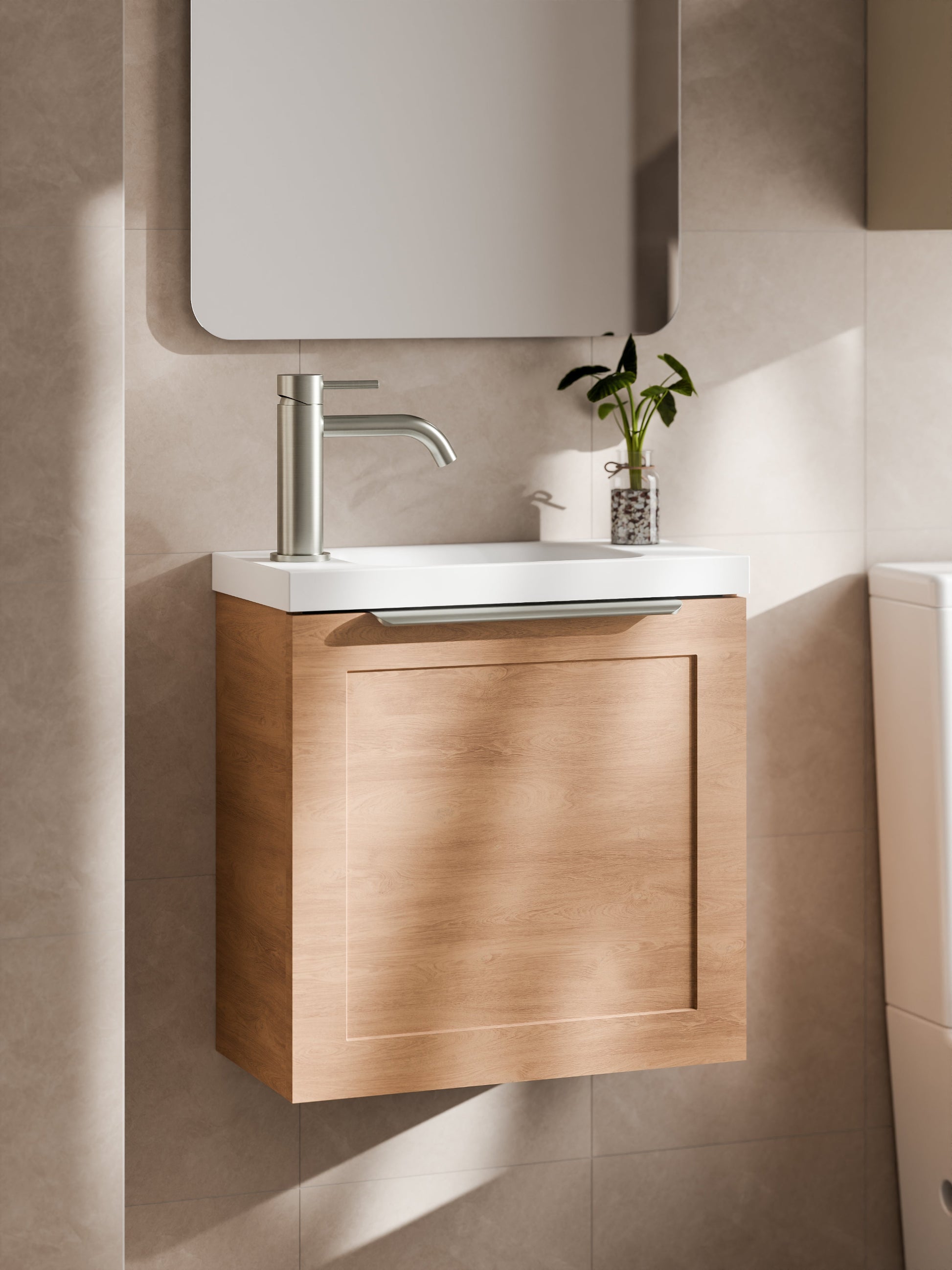 LINEARE 450 LOFT BATHROOM VANITY DEVON OAK