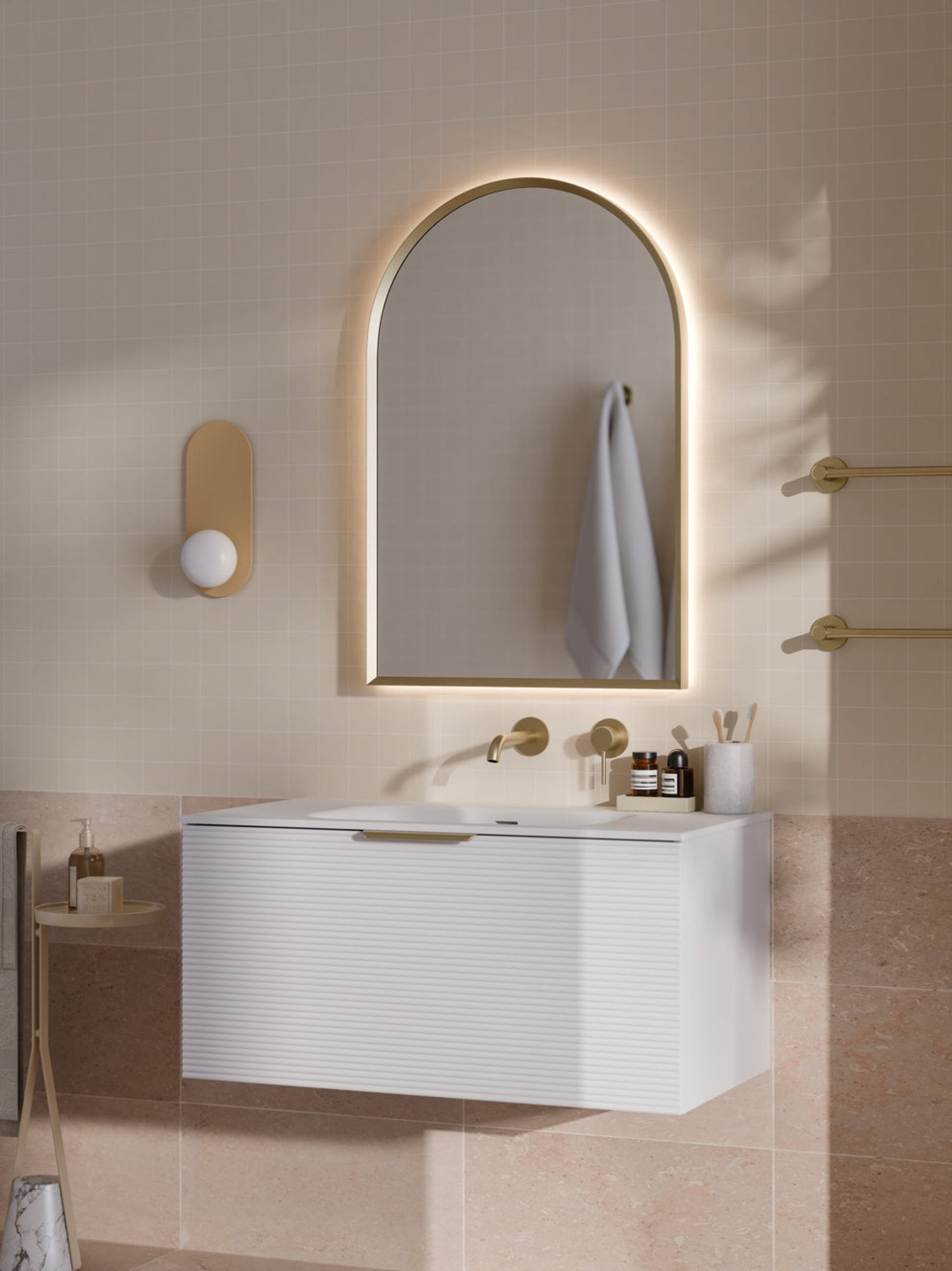 LINEARE 900 ORCHARD SINGLE DRAWER BATHROOM VANITY MATTE WHITE