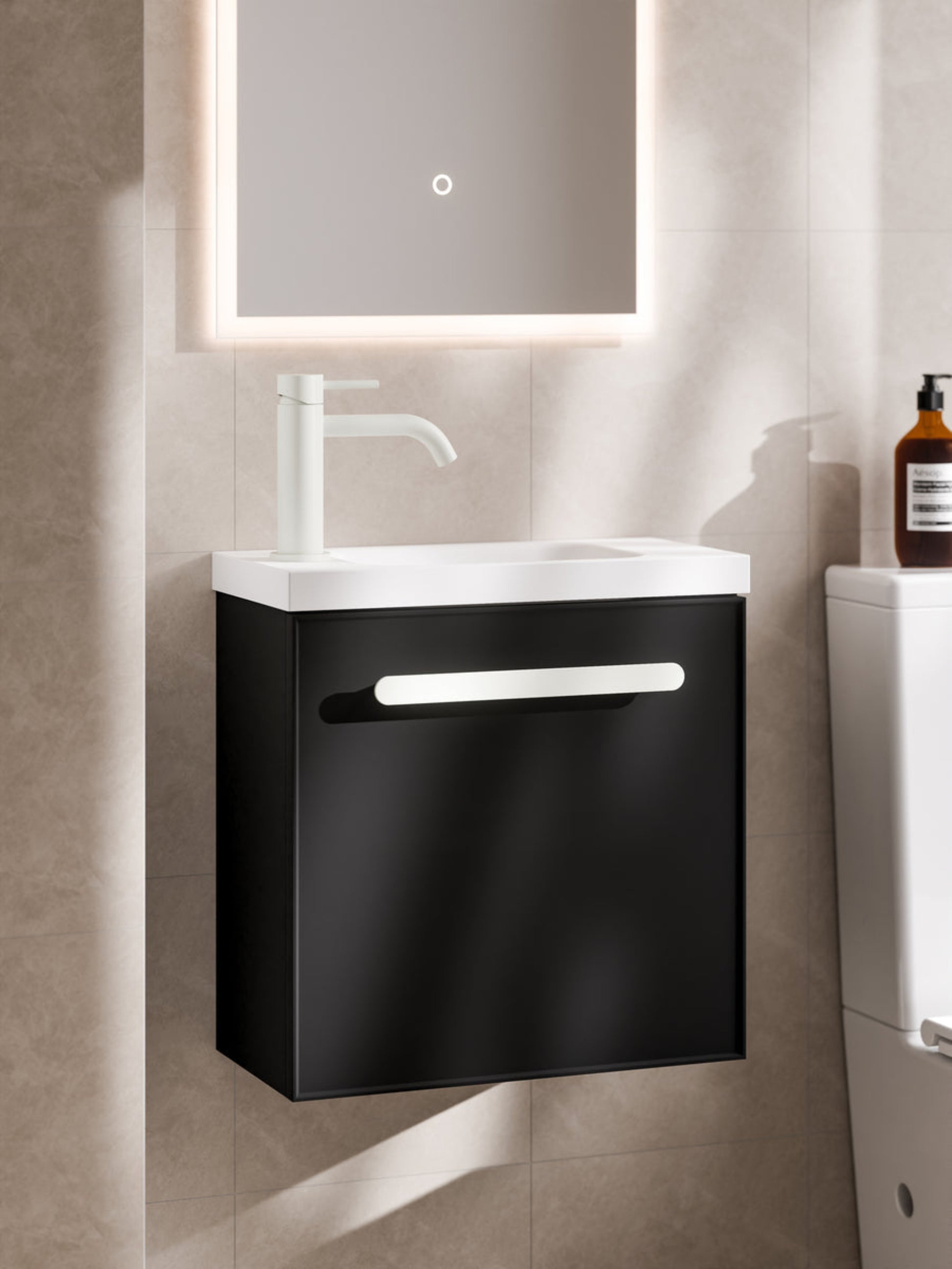 LINEARE AXEL 450 BATHROOM VANITY MATTE BLACK