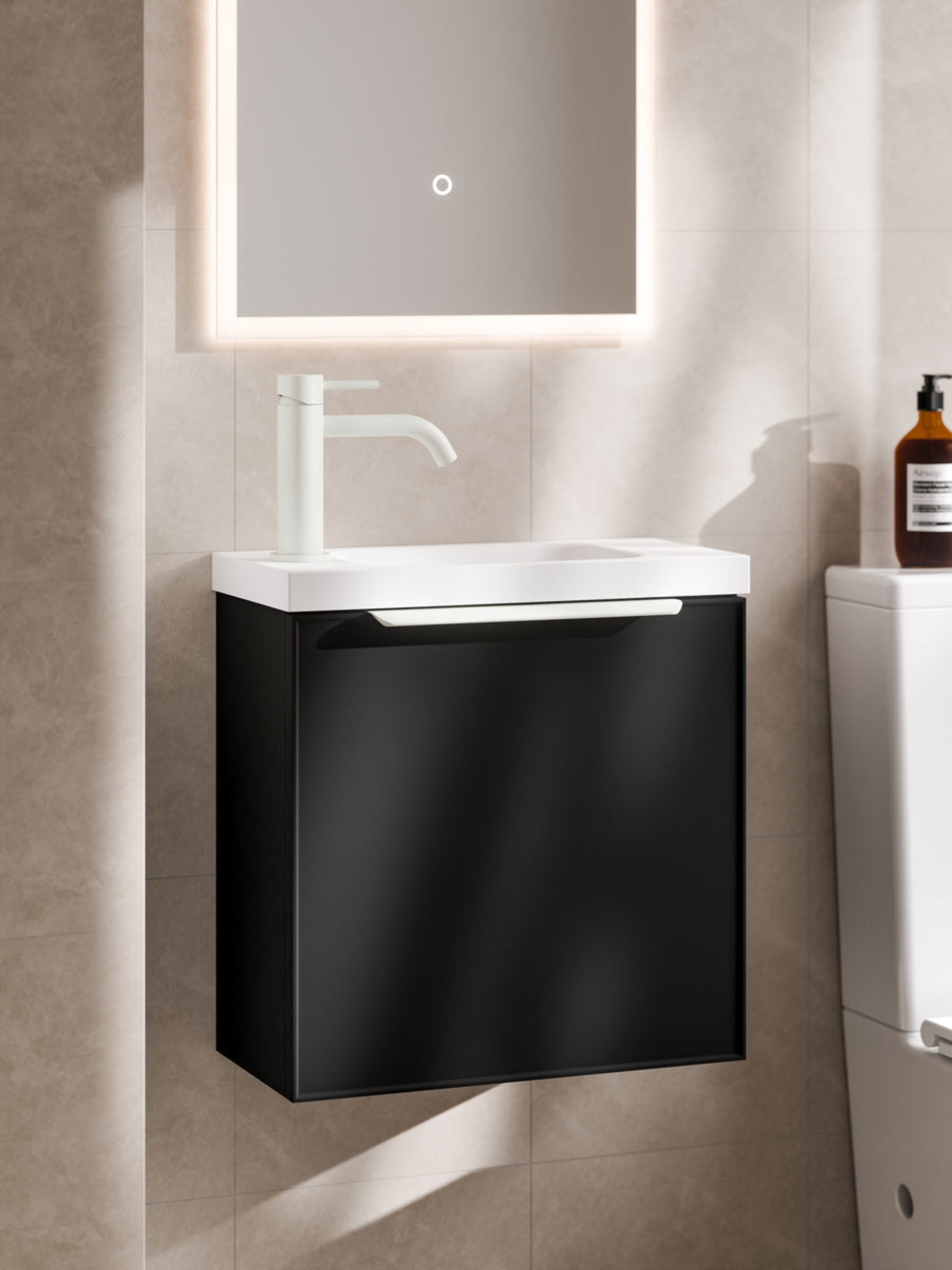 LINEARE AXEL 450 BATHROOM VANITY MATTE BLACK