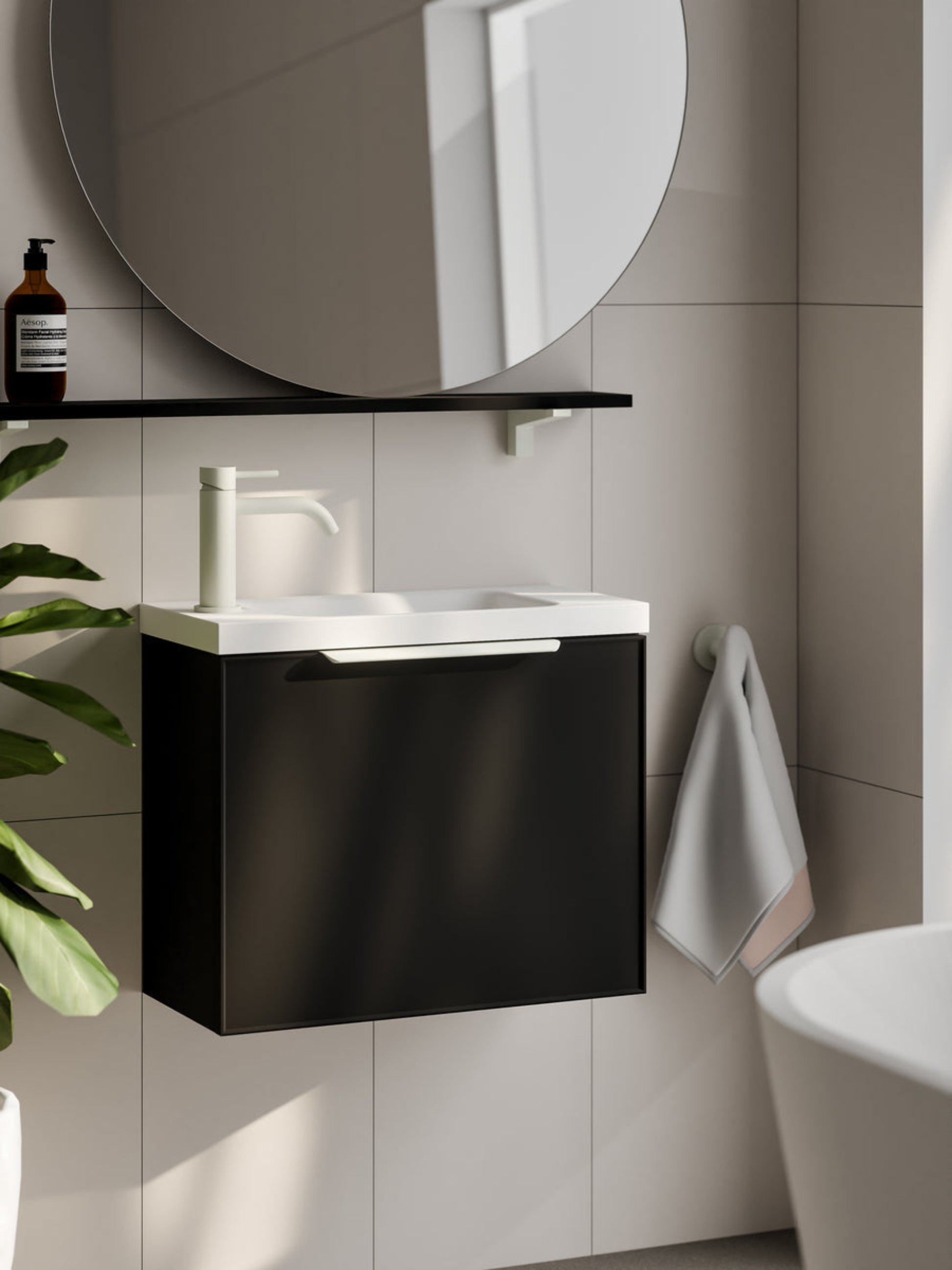 LINEARE AXEL 550 BATHROOM VANITY MATTE BLACK