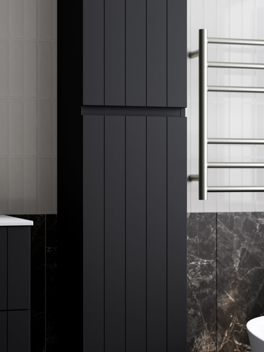 LINEARE BATHROOM COASTAL TOWER CABINET MATTE BLACK