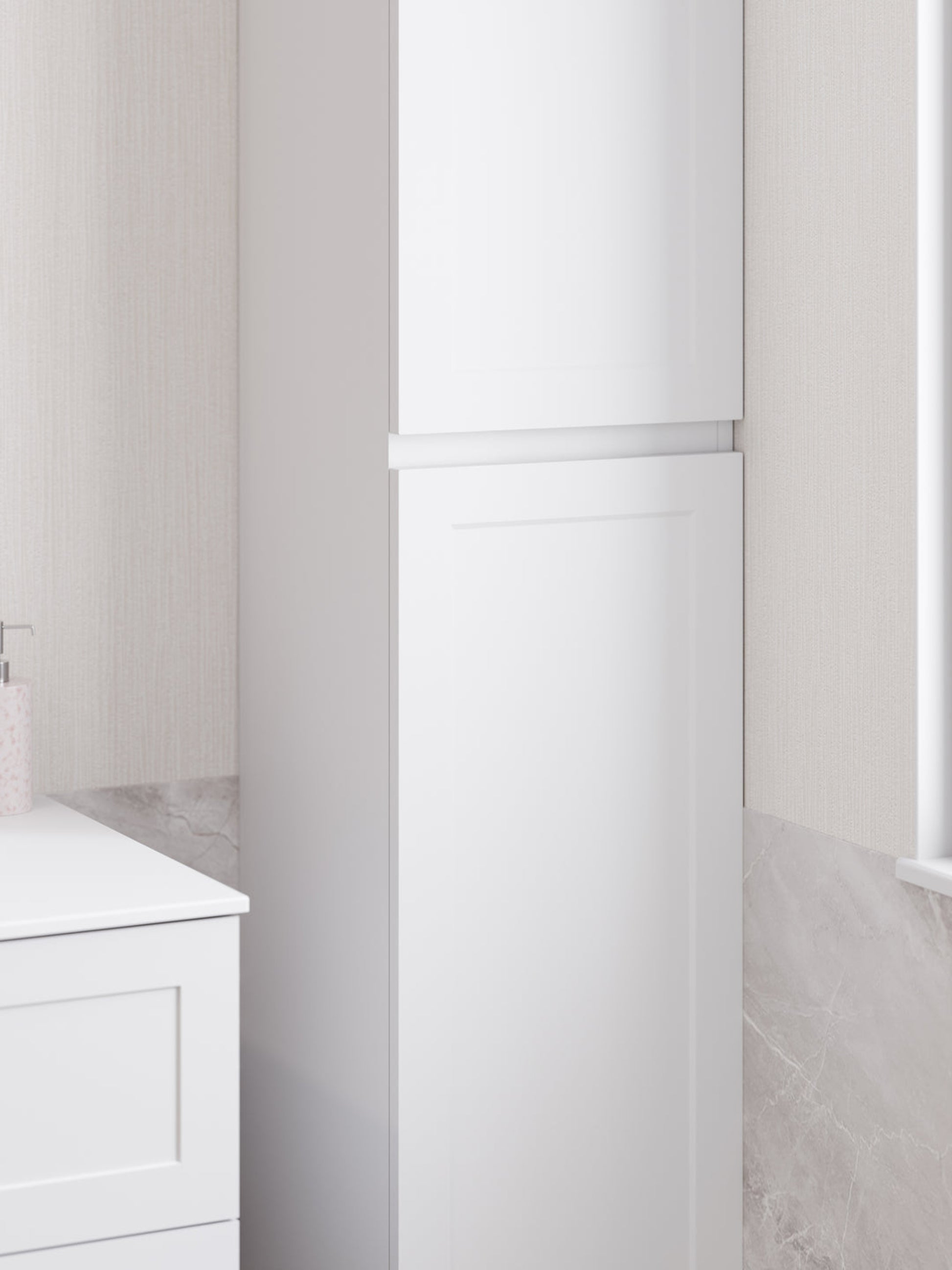 LINEARE BATHROOM LOFT TOWER CABINET MATTE WHITE