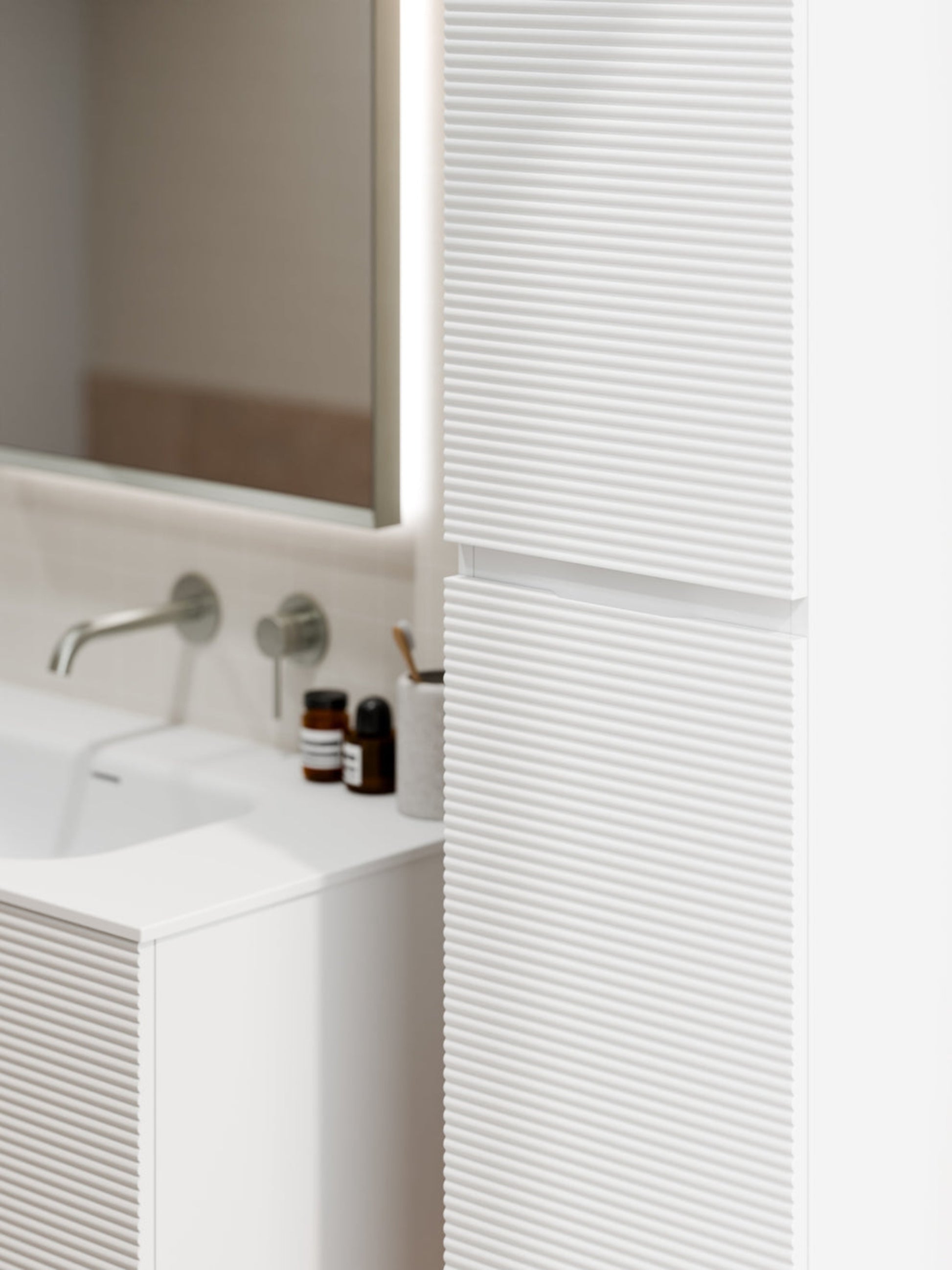 LINEARE BATHROOM ORCHARD TOWER CABINET MATTE WHITE