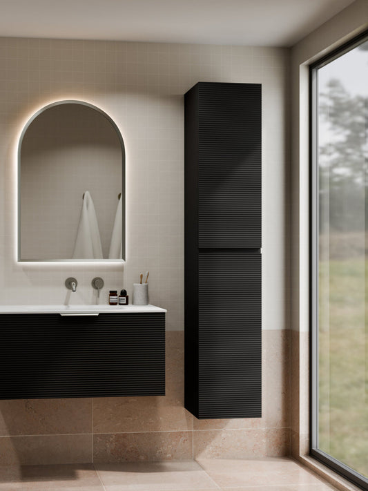 LINEARE BATHROOM ORCHARD TOWER CABINET MATTE BLACK