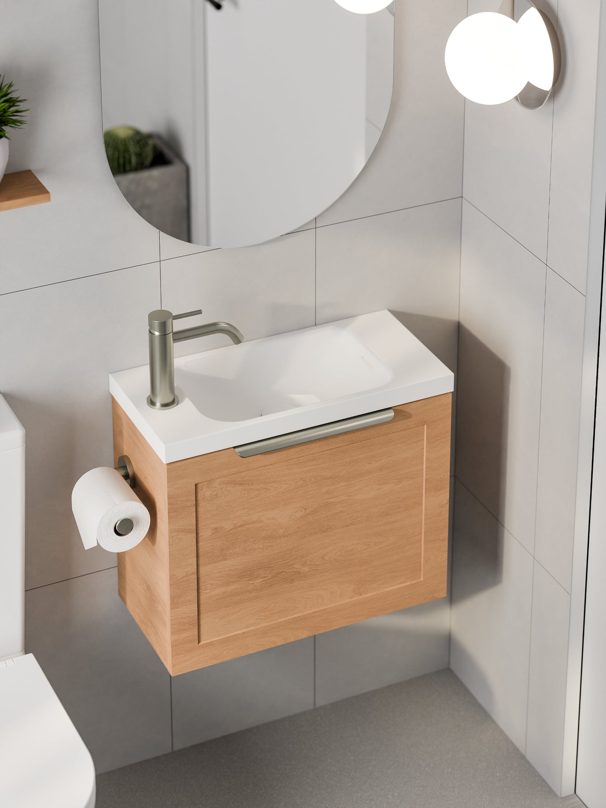 LINEARE LOFT 550 BATHROOM VANITY DEVON OAK