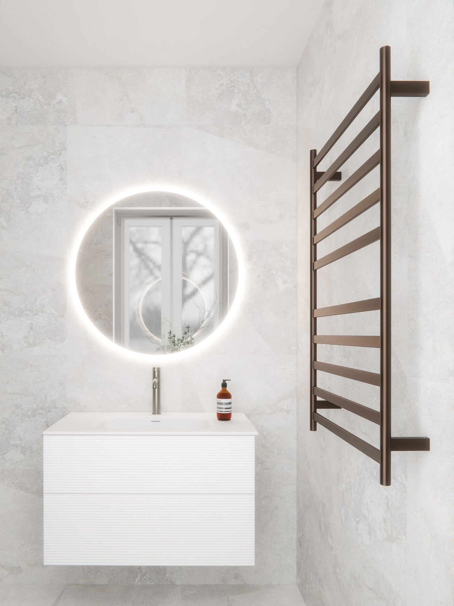 CODE LINEARE HEATED TOWEL LADDER 1050X650MM - 6 COLOURS