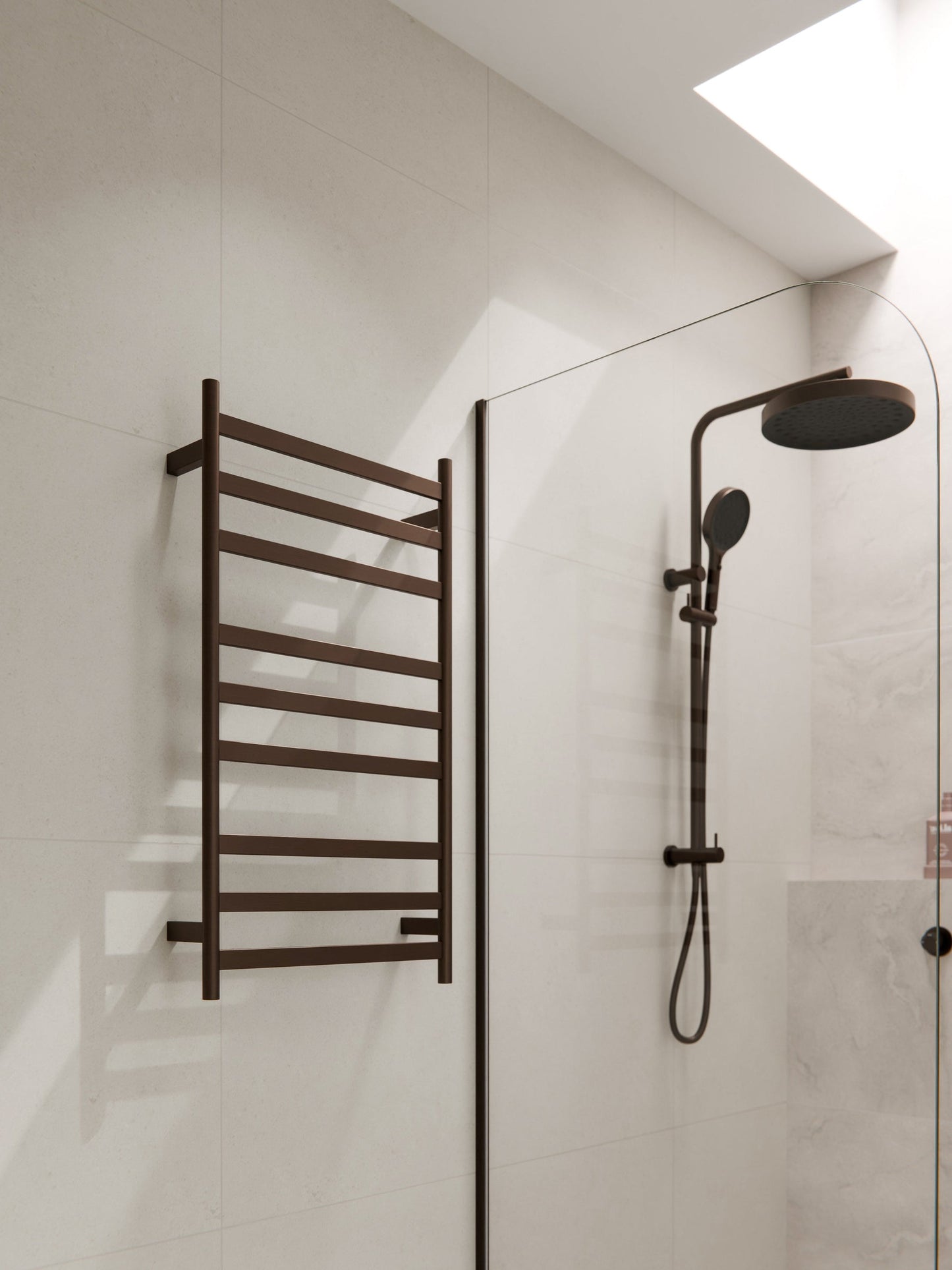 CODE LINEARE HEATED TOWEL LADDER 900X500MM - 6 COLOURS