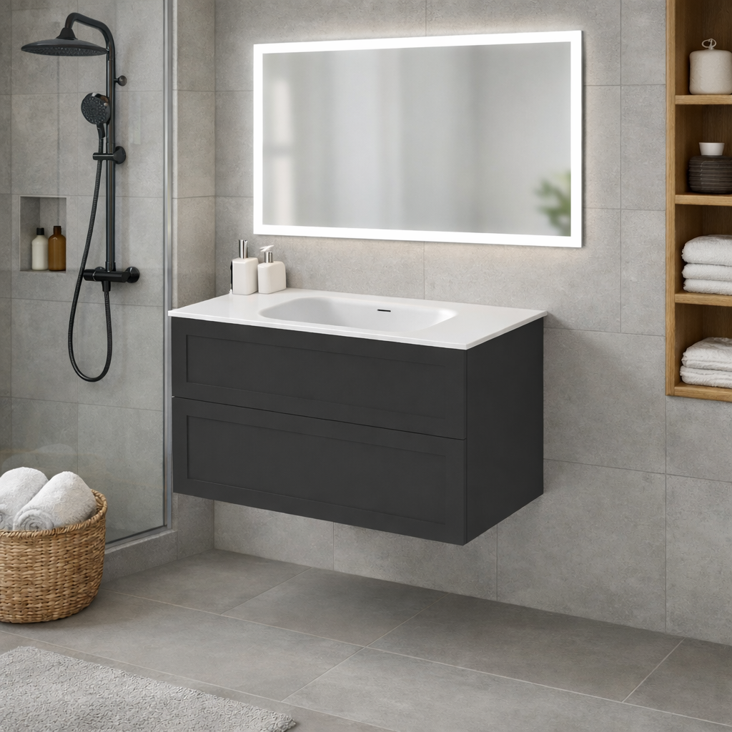 LINEARE 1000 LOFT DOUBLE DRAW VANITY RANGE – Flush Bathroomware