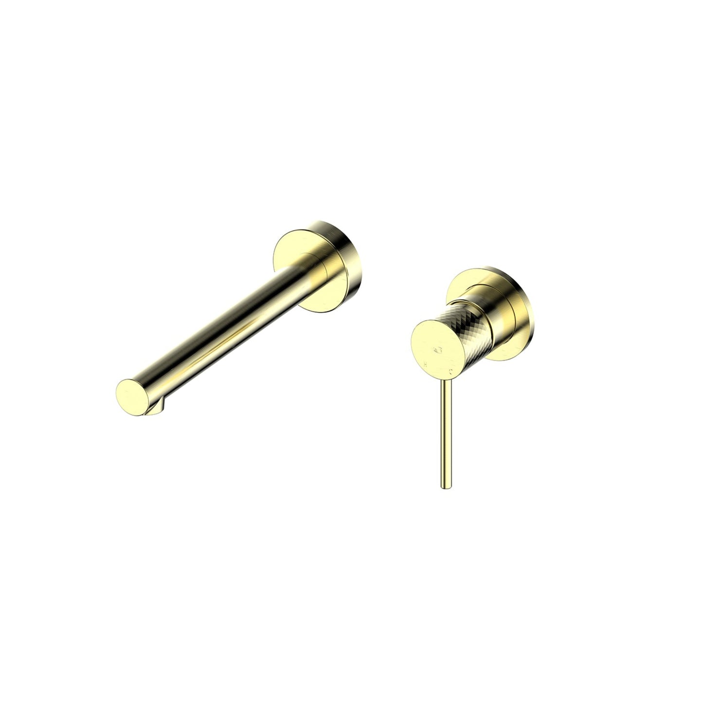 MIKA WALL BASIN MIXER BRUSHED BRASS