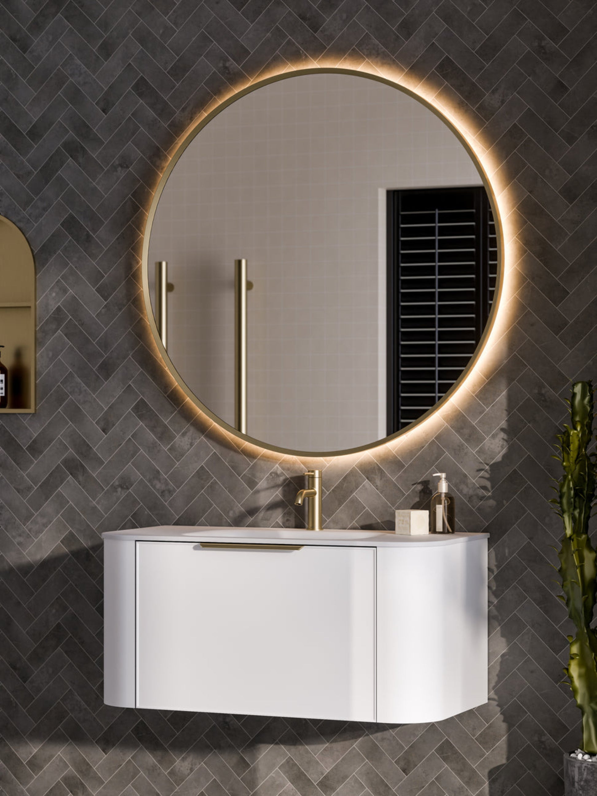 NATURE 1000 AXEL BATHROOM VANITY MATTE WHITE