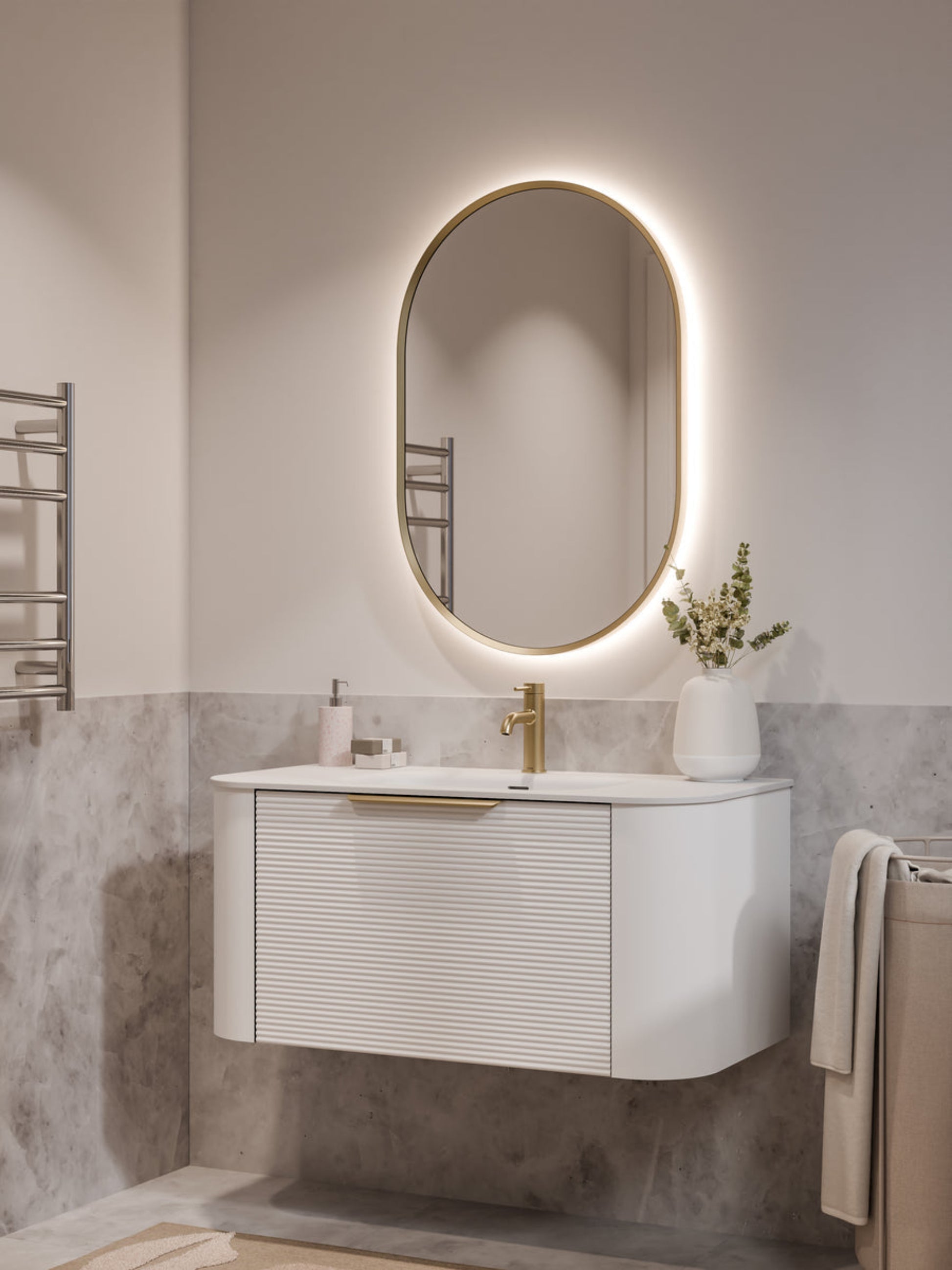 NATURE 1000 ORCHARD BATHROOM VANITY MATTE WHITE