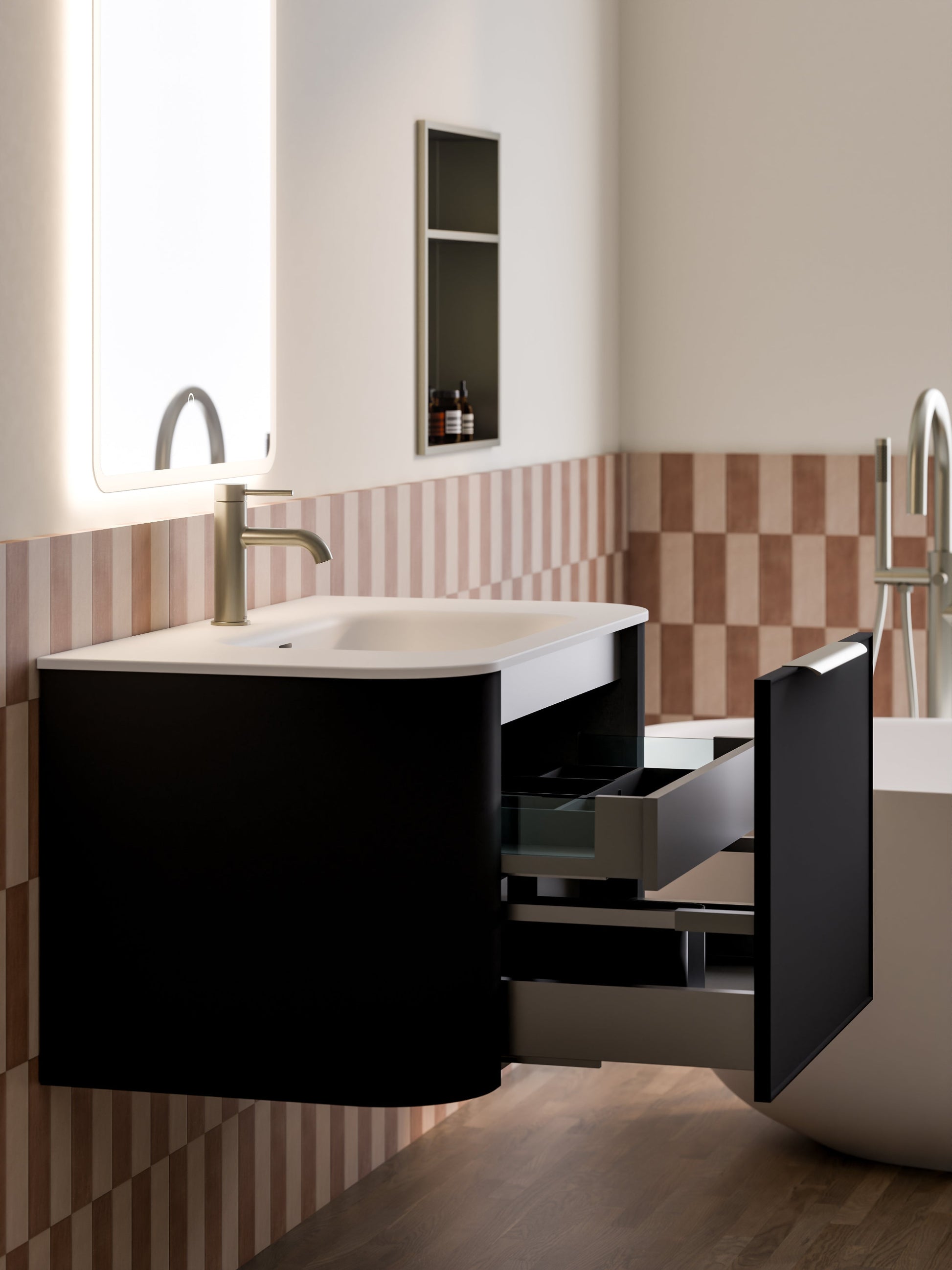 NATURE 900 AXEL BATHROOM VANITY MATTE BLACK