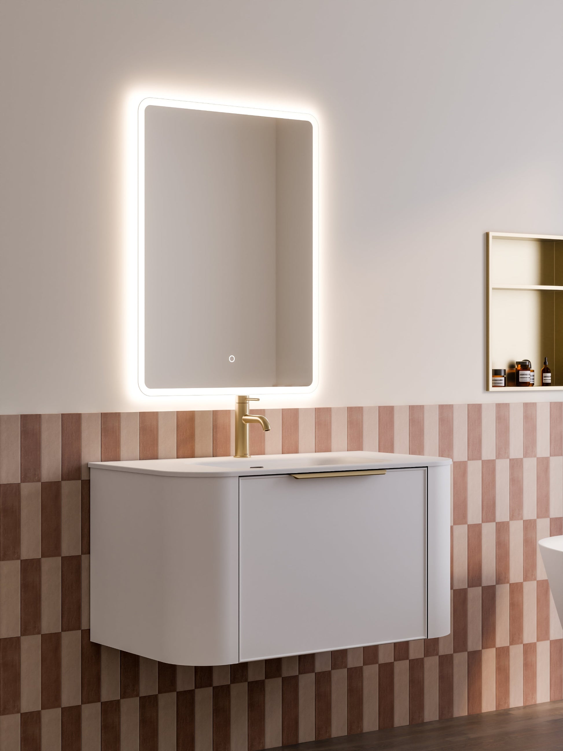NATURE 900 AXEL BATHROOM VANITY MATTE WHITE