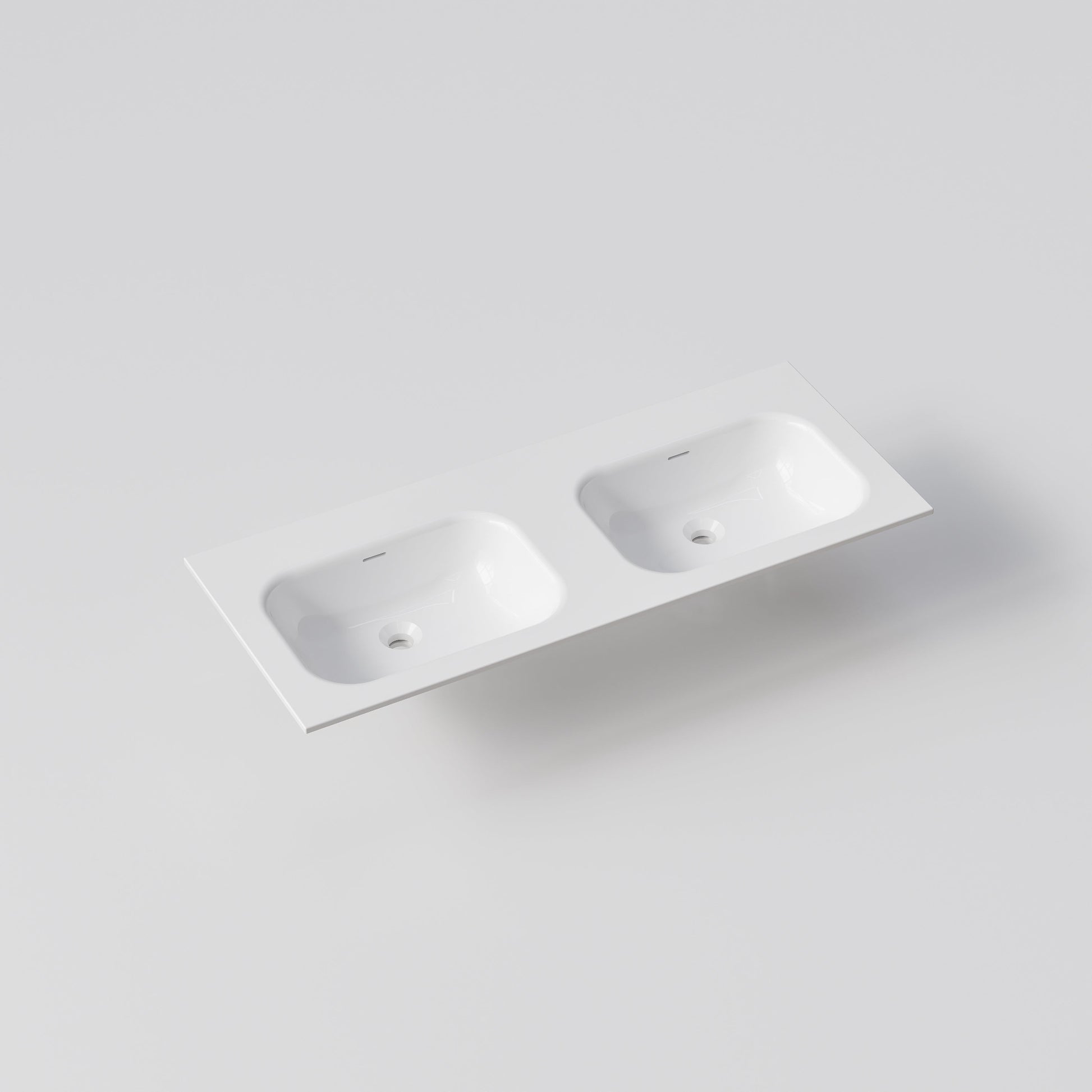 NAVARRA 1200 DOUBLE VANITY SINK TOP GLOSS WHITE