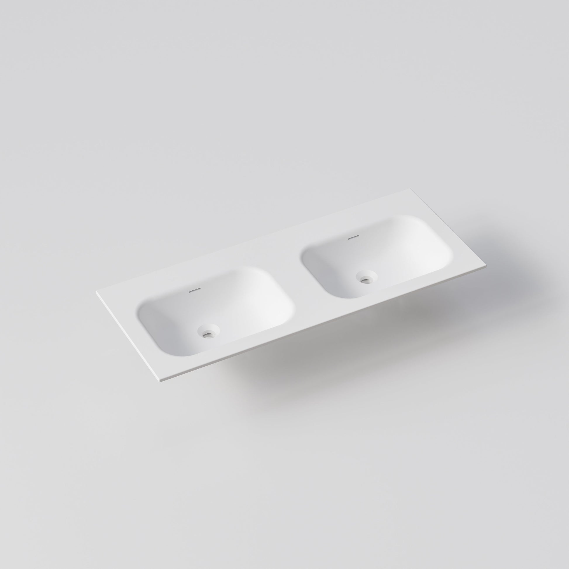 NAVARRA 1200 DOUBLE VANITY SINK TOP MATTE WHITE